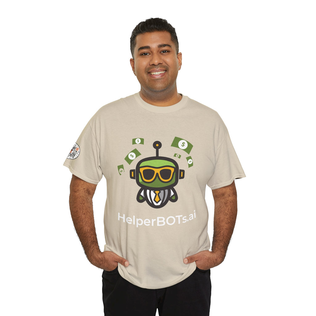 Unisex Financial BOT Heavy Cotton Tee (Dark Edition with White Print)