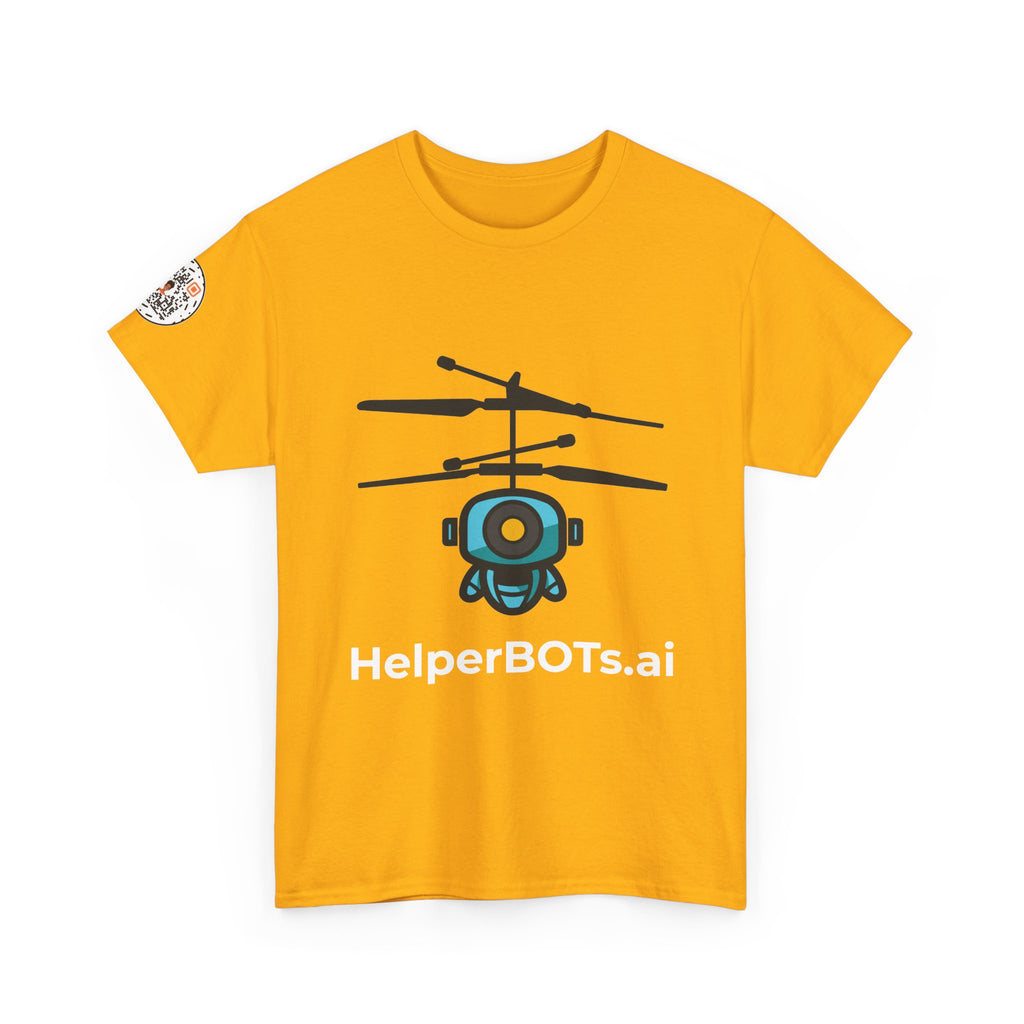 Unisex Security BOT Heavy Cotton Tee (Dark Edition with White Print)