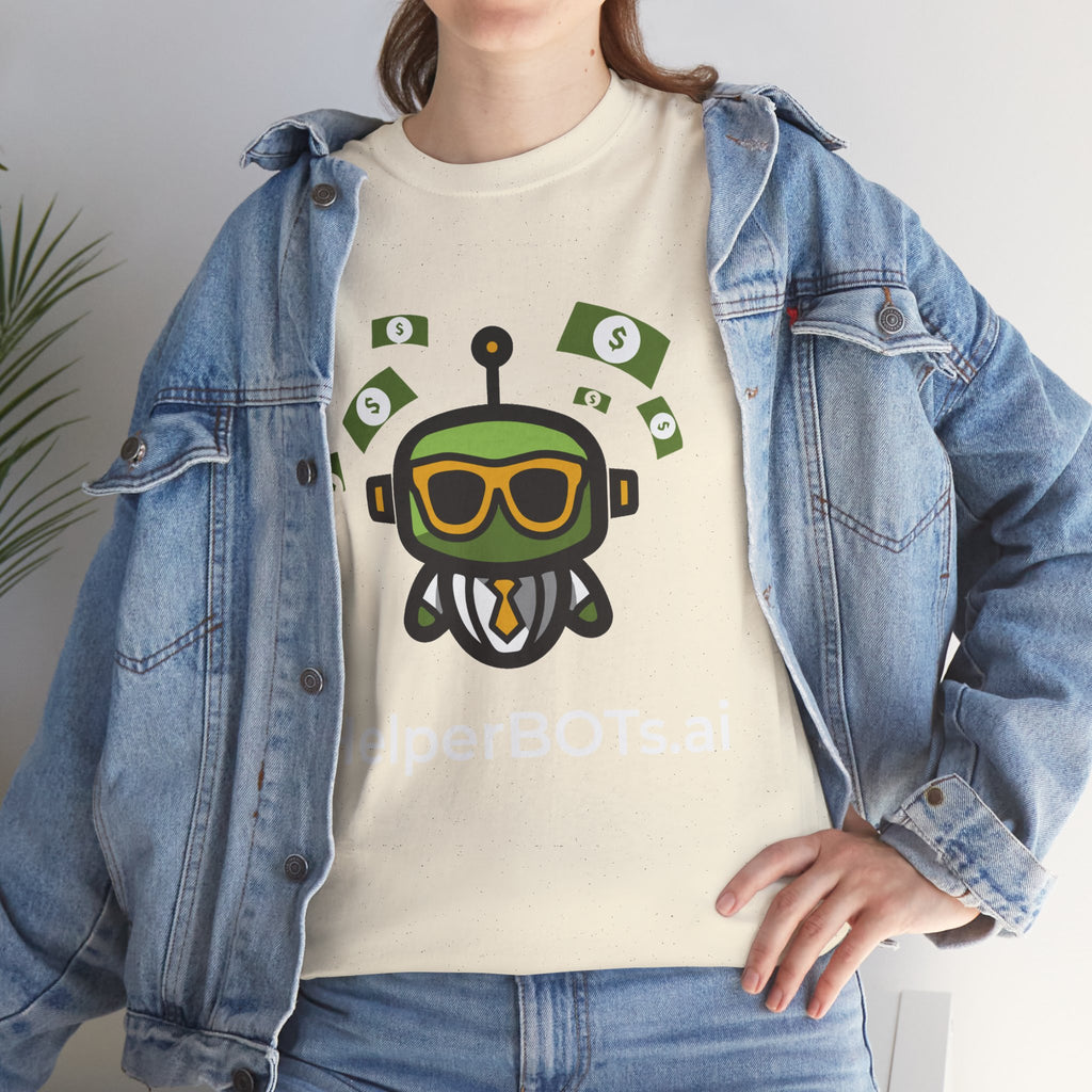 Unisex Financial BOT Heavy Cotton Tee (Dark Edition with White Print)