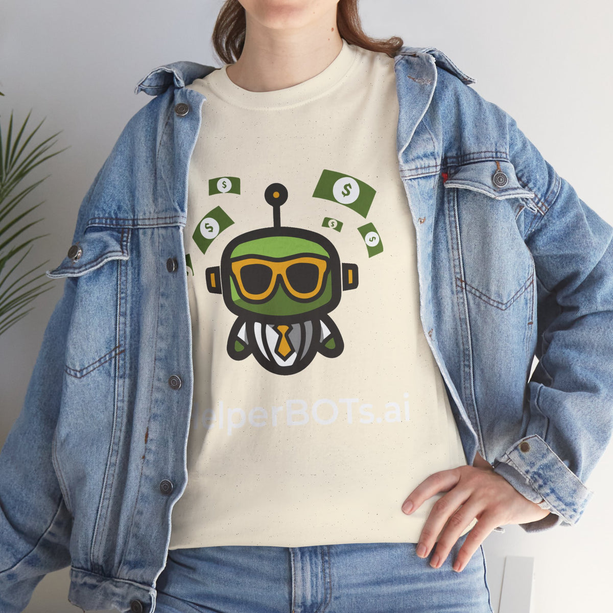 Unisex Financial BOT Heavy Cotton Tee (Dark Edition with White Print)