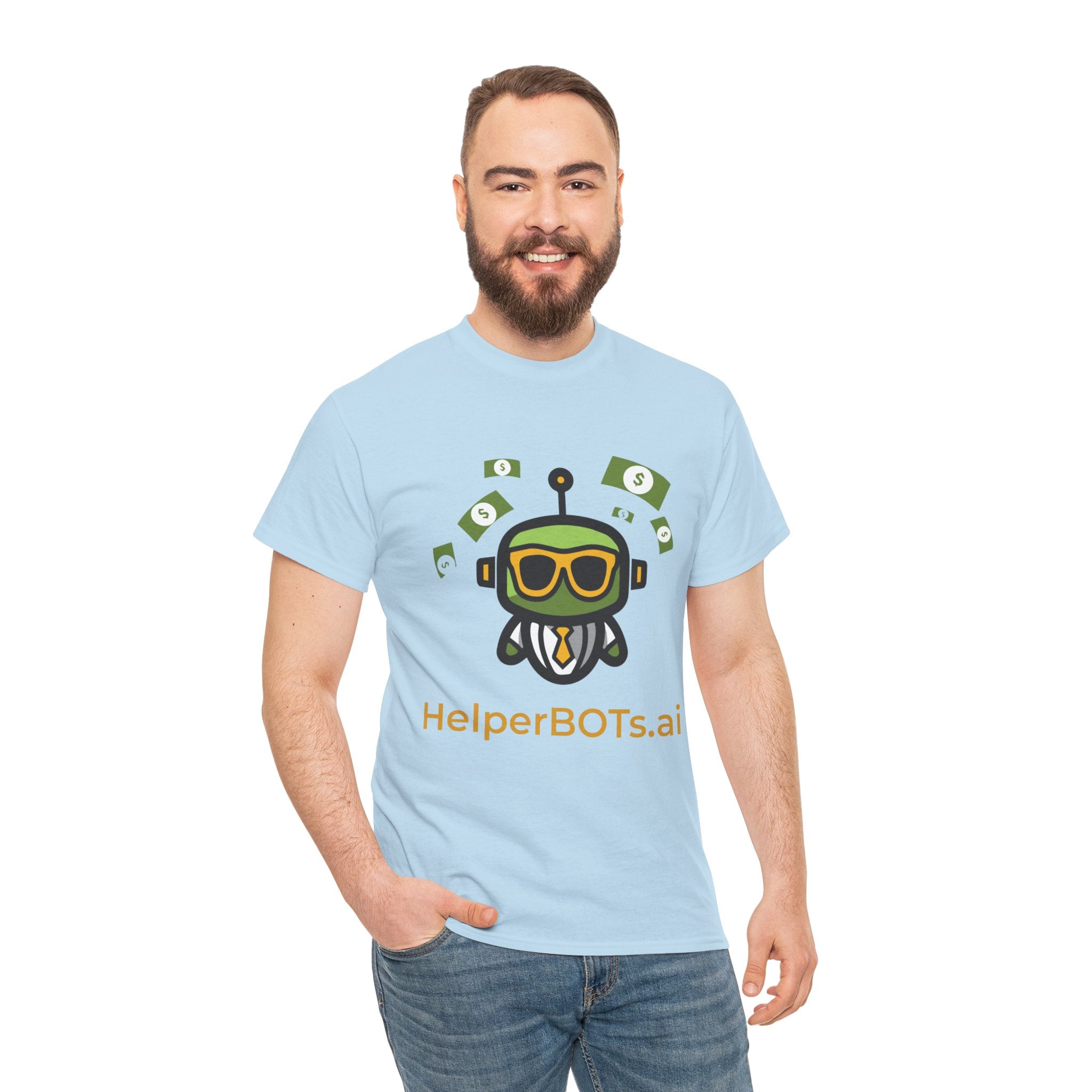 Unisex Financial BOT Heavy Cotton Tee (Dark Edition with Gold Print)