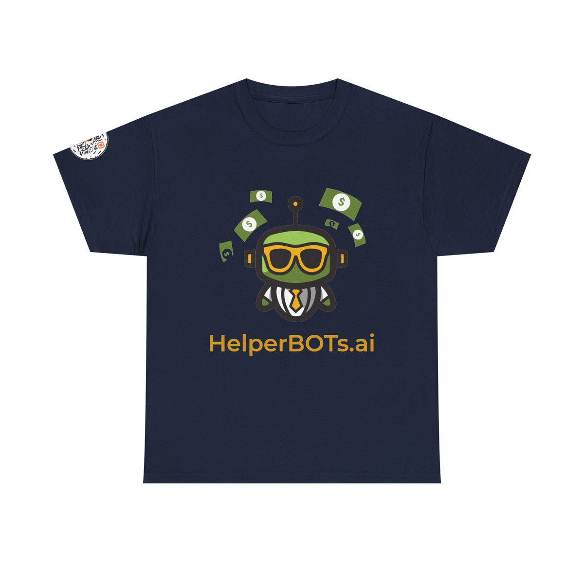 Unisex Financial BOT Heavy Cotton Tee (Dark Edition with Gold Print)