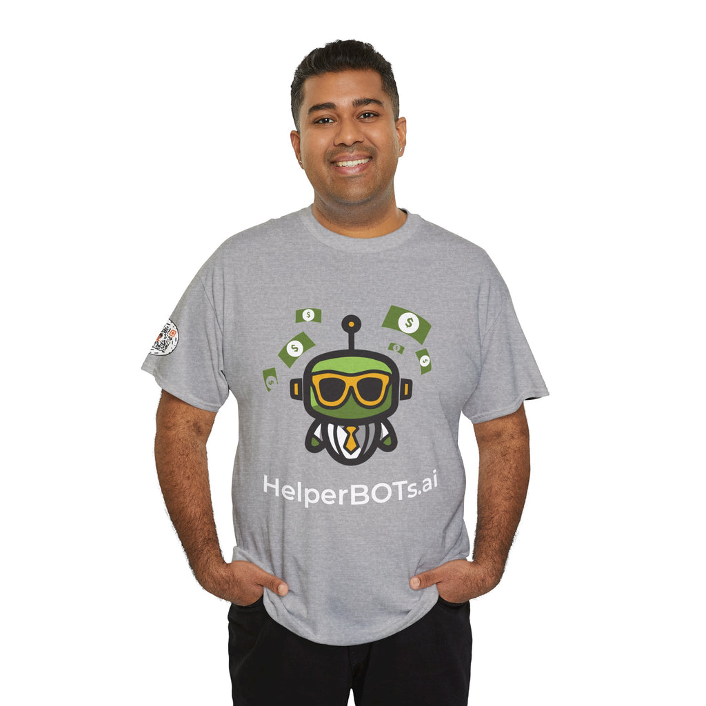 Unisex Financial BOT Heavy Cotton Tee (Dark Edition with White Print)