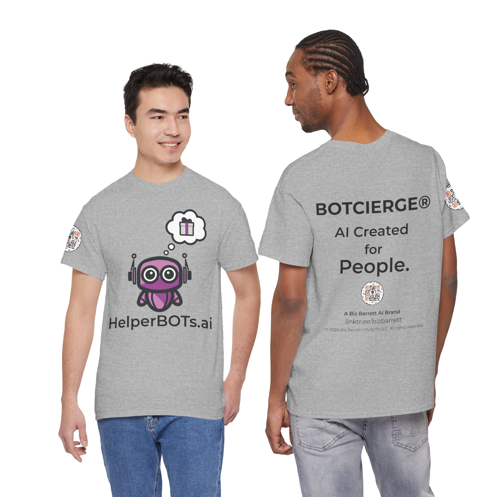 Unisex Love and Relationships BOT Heavy Cotton Tee (Light Edition with Black Print)