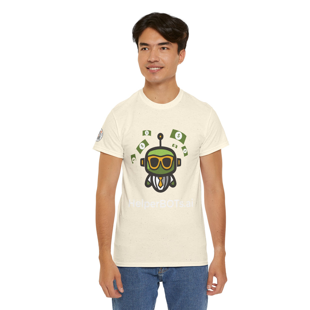 Unisex Financial BOT Heavy Cotton Tee (Dark Edition with White Print)