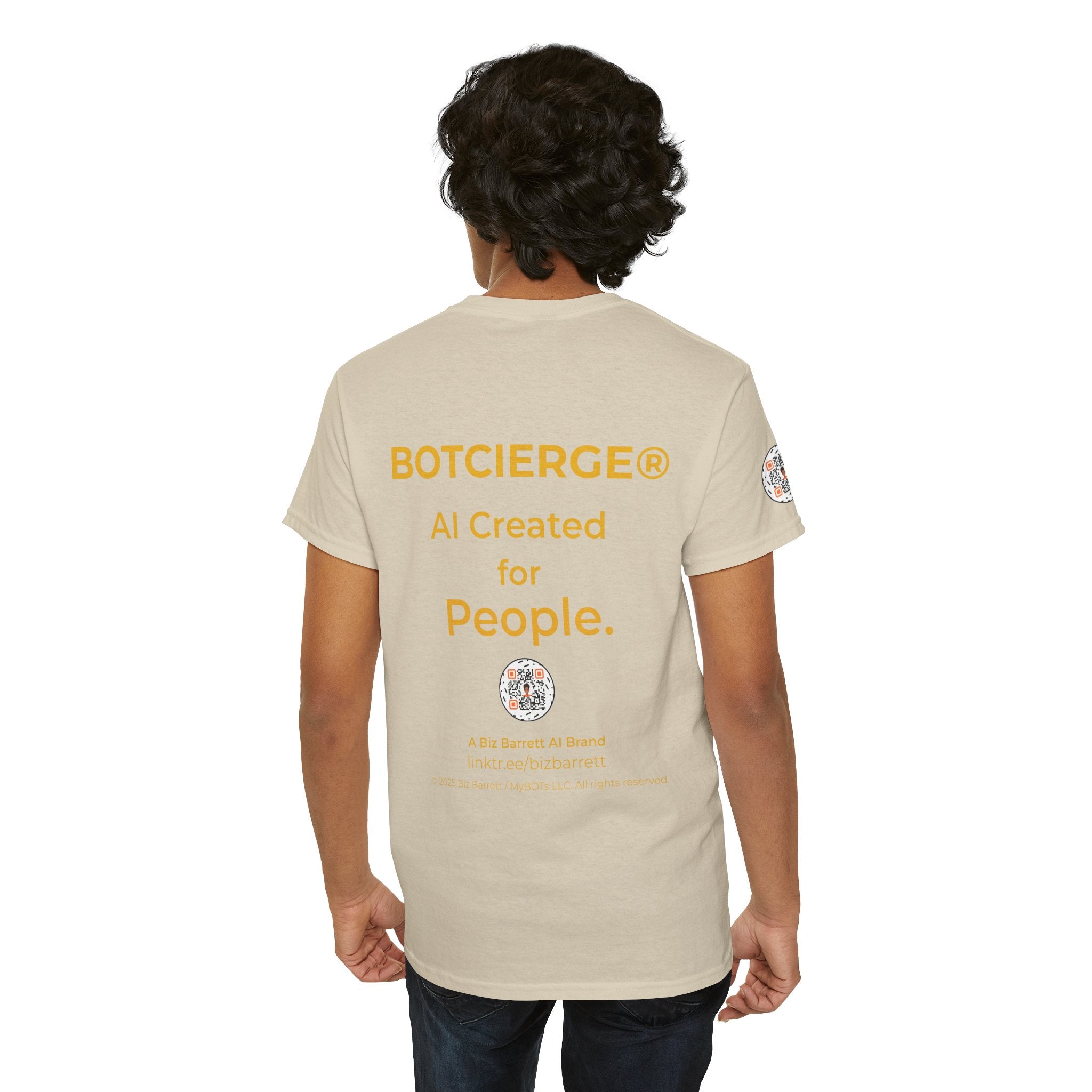 Unisex RememBOT™ Heavy Cotton Tee (Light Edition with Gold Lettering)