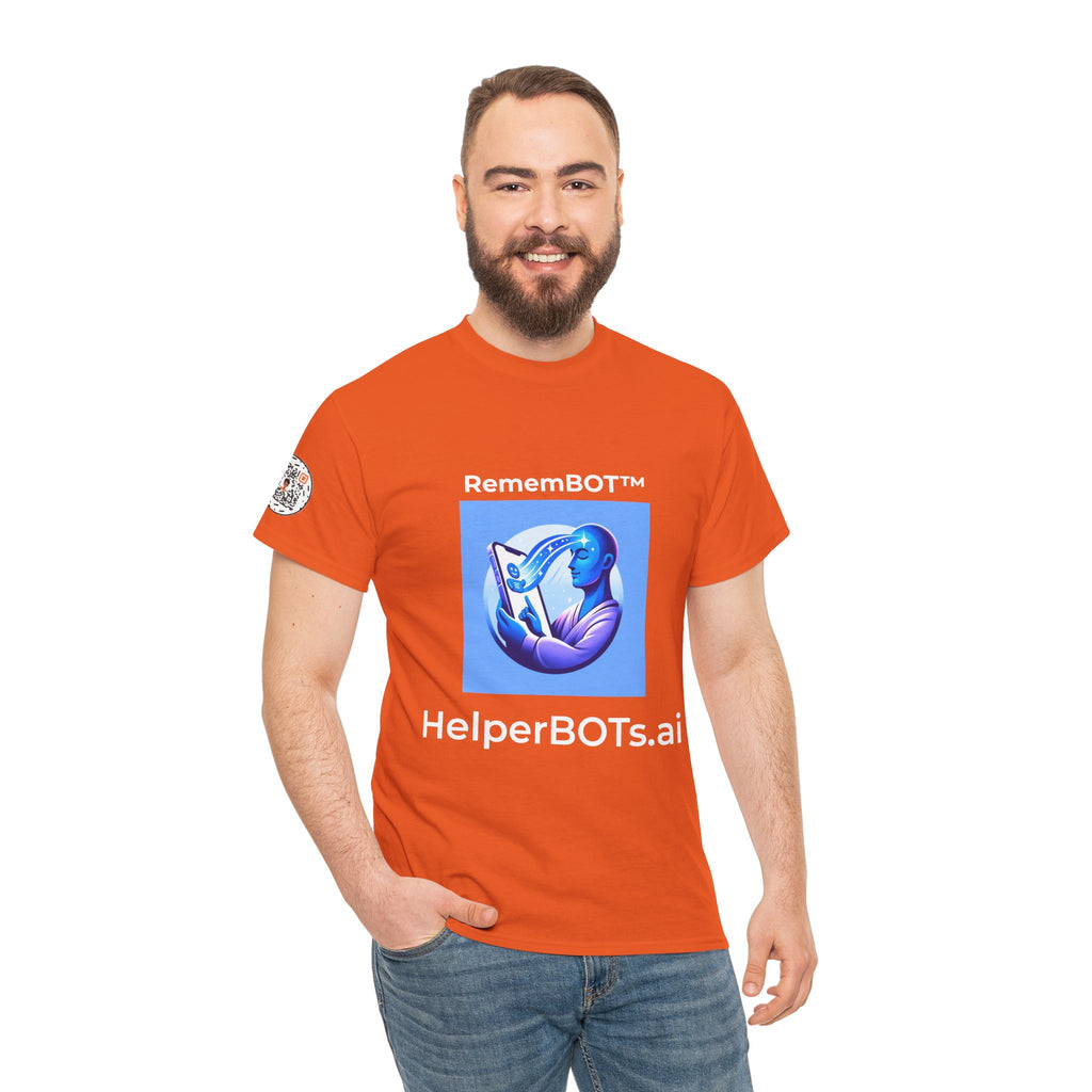 Unisex RememBOT™ Heavy Cotton Tee (Light Edition with White Lettering)