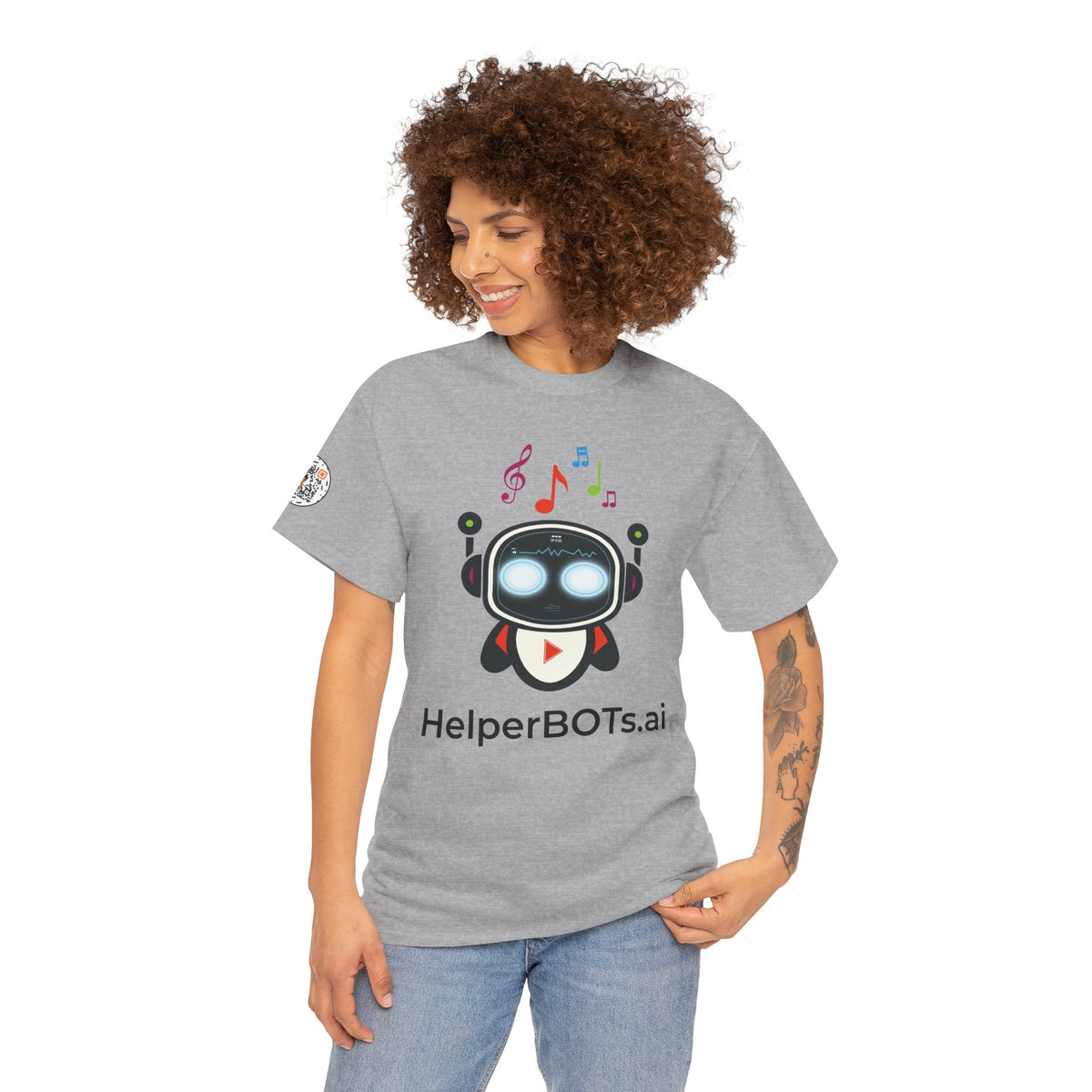 Unisex Music BOT Heavy Cotton Tee (Light Edition with Black Print)