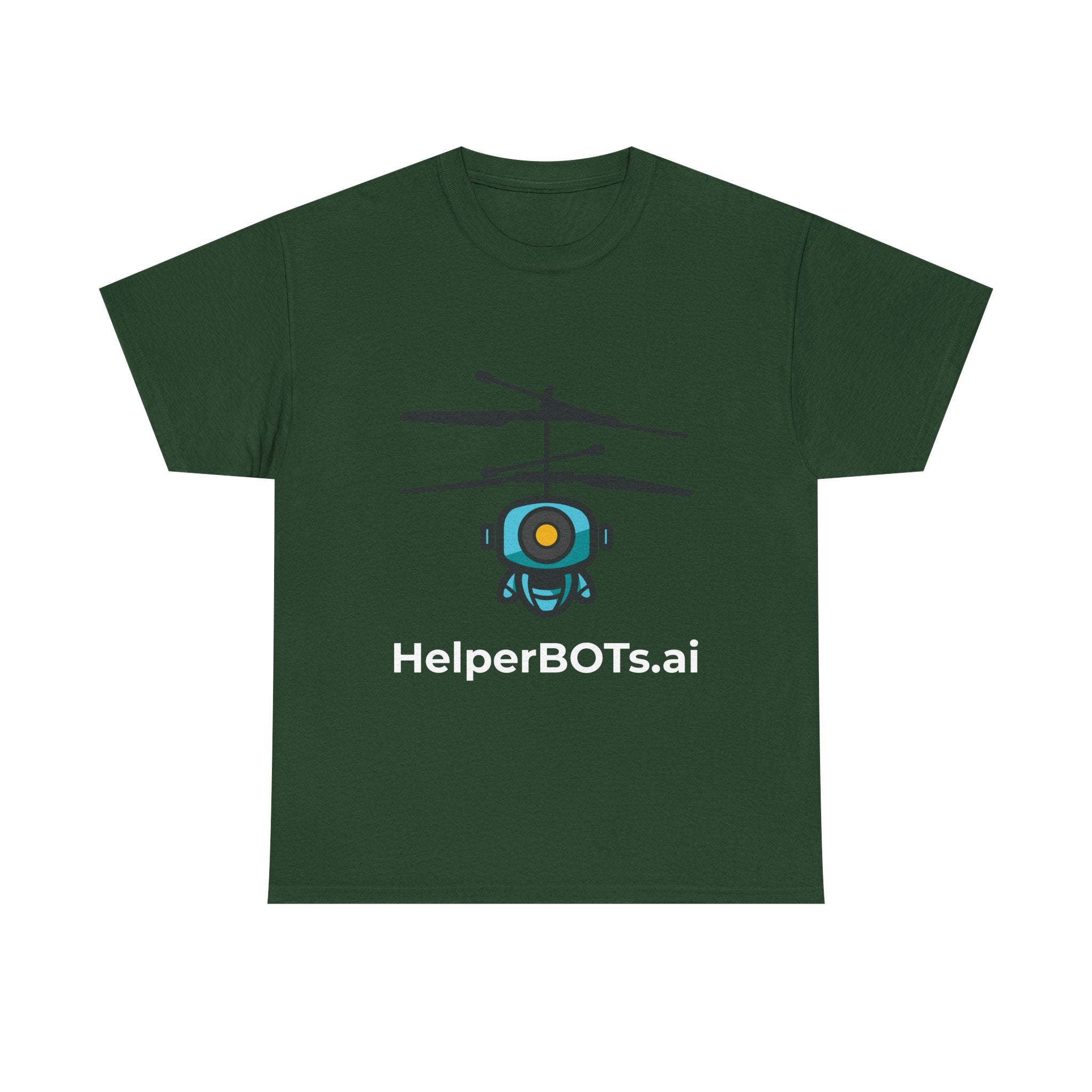 Unisex Security BOT Heavy Cotton Tee (Dark Edition white text)