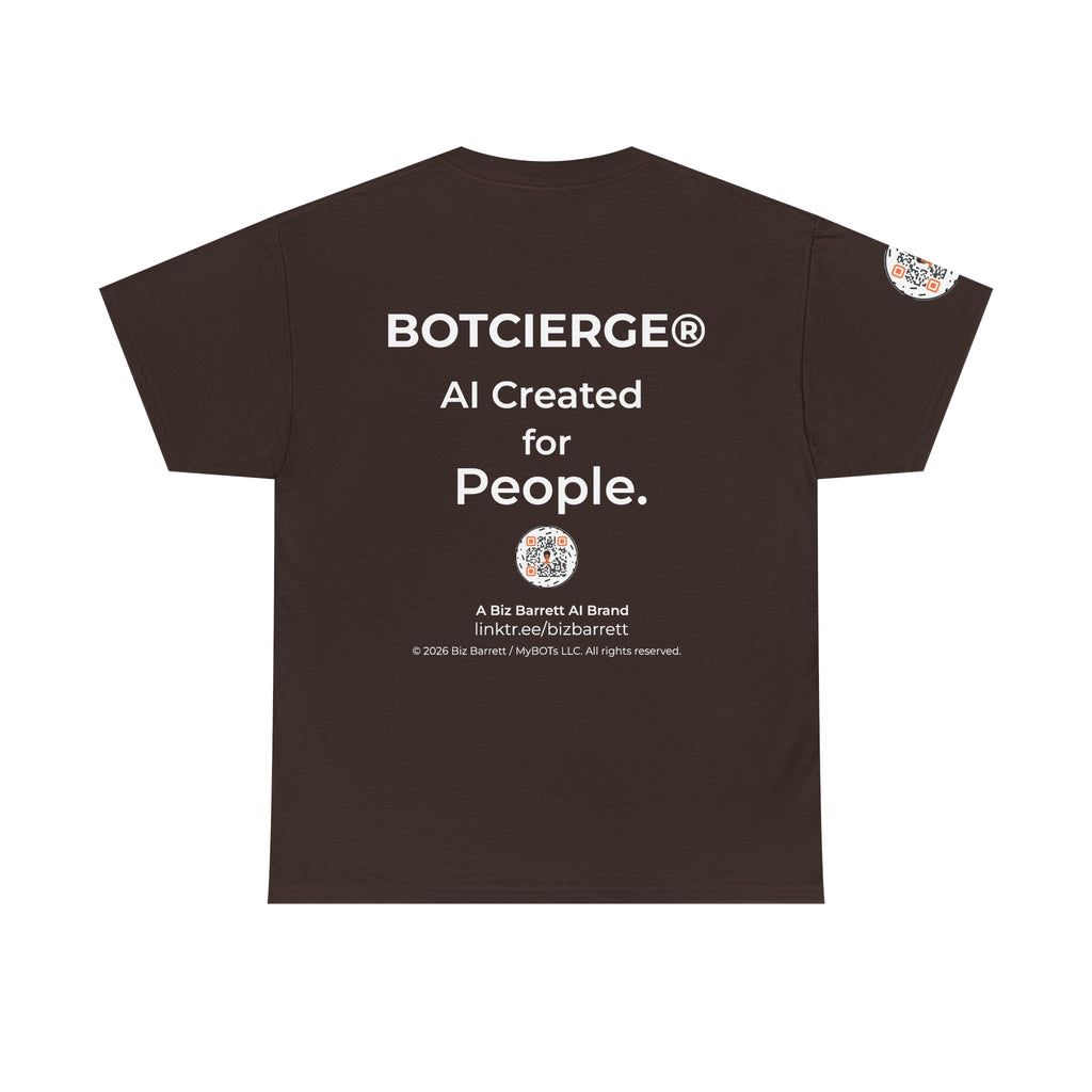 Unisex Music BOT Heavy Cotton Tee (Dark Edition with White Print)