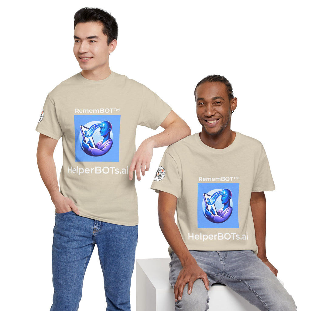 Unisex RememBOT™ Heavy Cotton Tee (Light Edition with White Lettering)