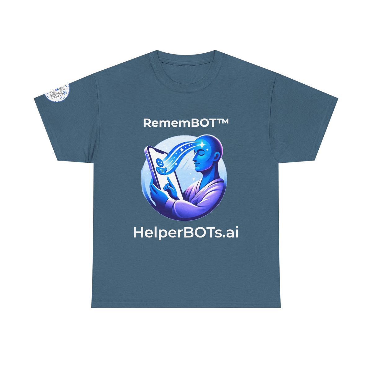 Unisex RememBOT™ Heavy Cotton Tee (Dark Edition with White Print)