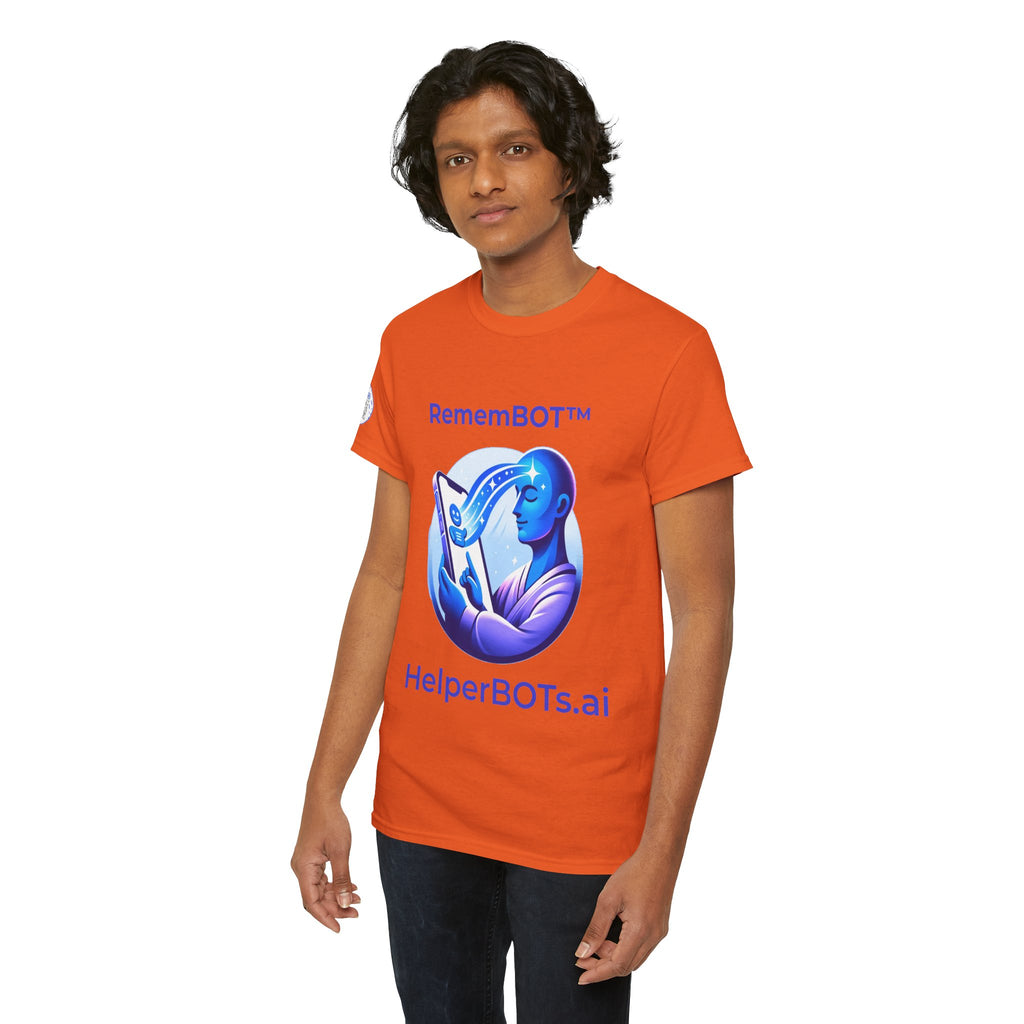 Unisex RememBOT™ Heavy Cotton Tee (Light Edition with Purple Print)
