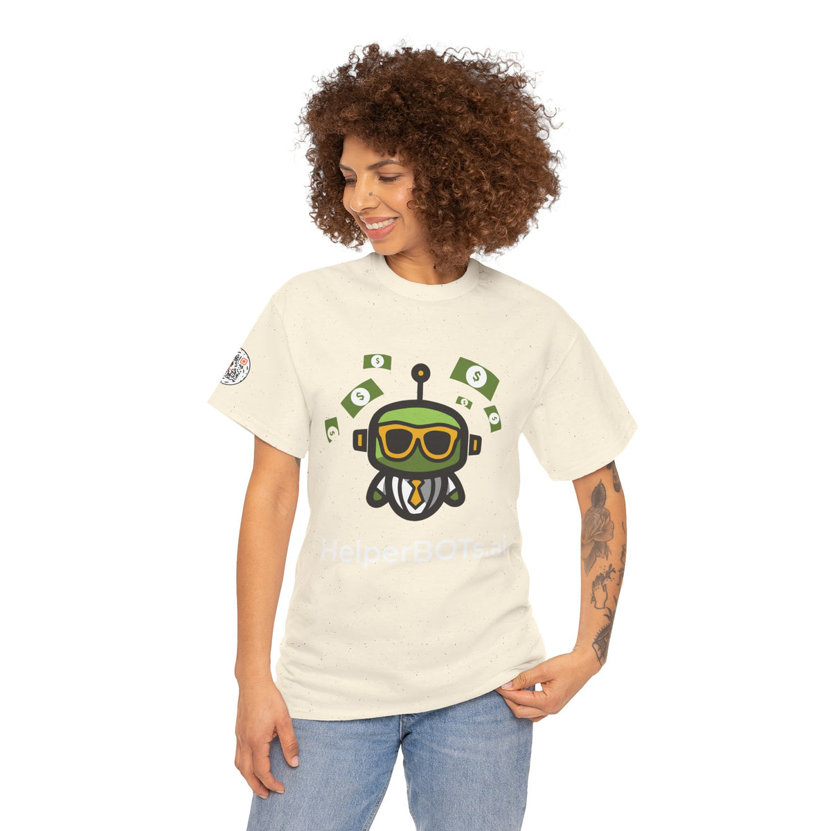 Unisex Financial BOT Heavy Cotton Tee (Dark Edition with White Print)