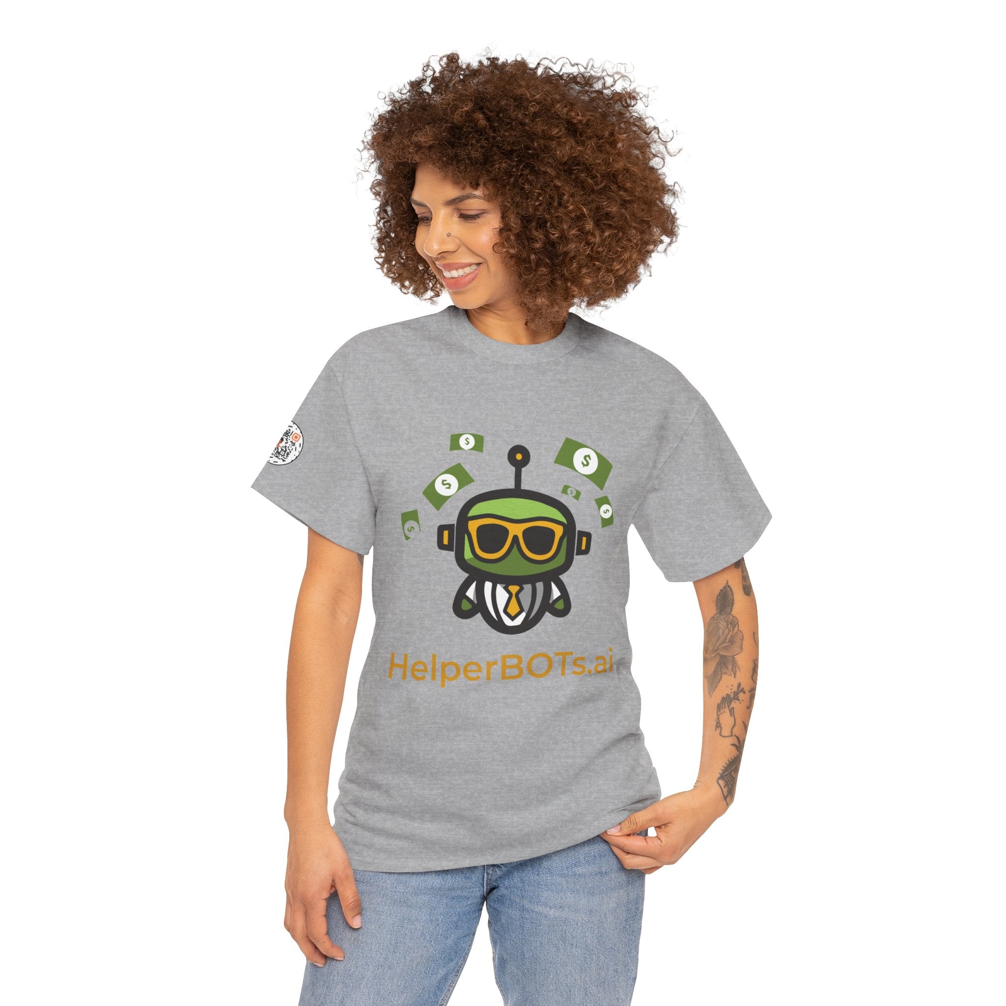 Unisex Financial BOT Heavy Cotton Tee (Light Edition with Gold Print)