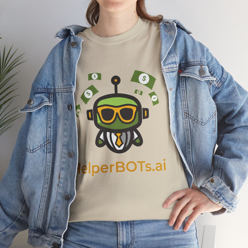 Unisex Financial BOT Heavy Cotton Tee (Light Edition with Gold Print)