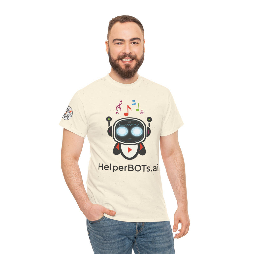 Unisex Music BOT Heavy Cotton Tee (Light Edition with Black Print)