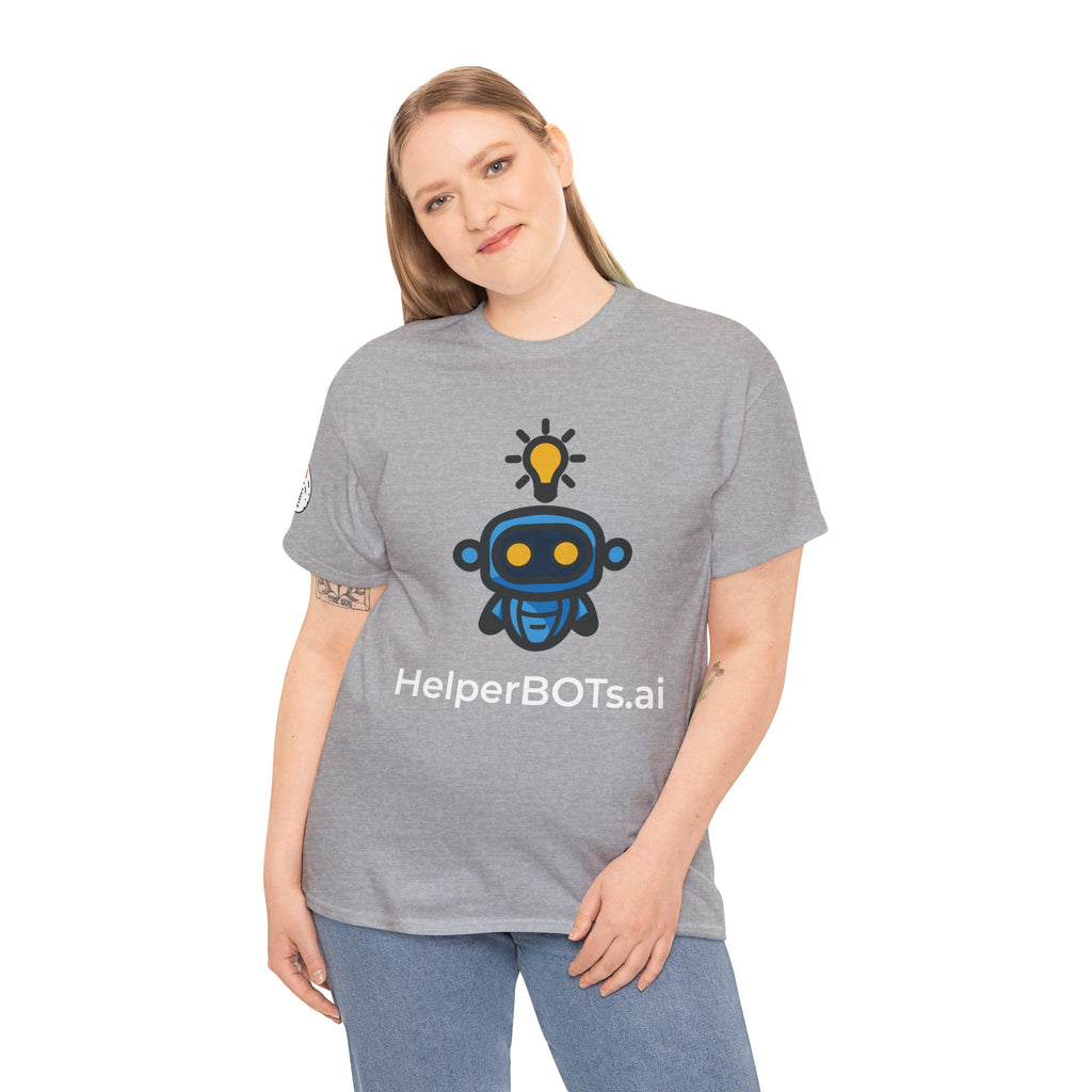 Unisex Personal Development BOT Heavy Cotton Tee (Dark Edition with White Print)