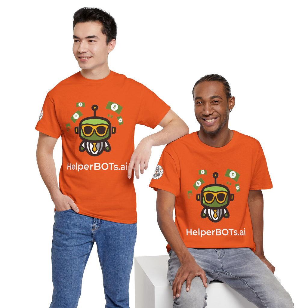 Unisex Financial BOT Heavy Cotton Tee (Dark Edition with White Print)