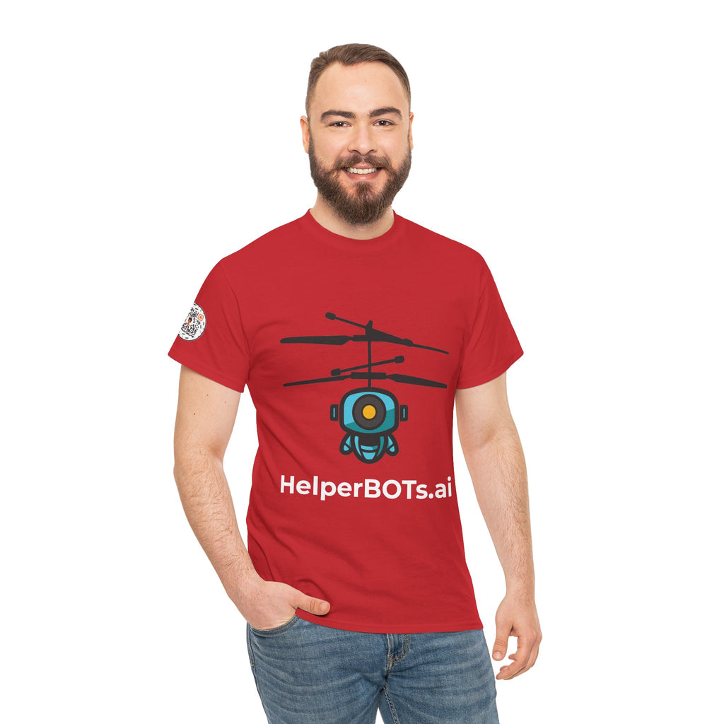 Unisex Security BOT Heavy Cotton Tee (Dark Edition with White Print)