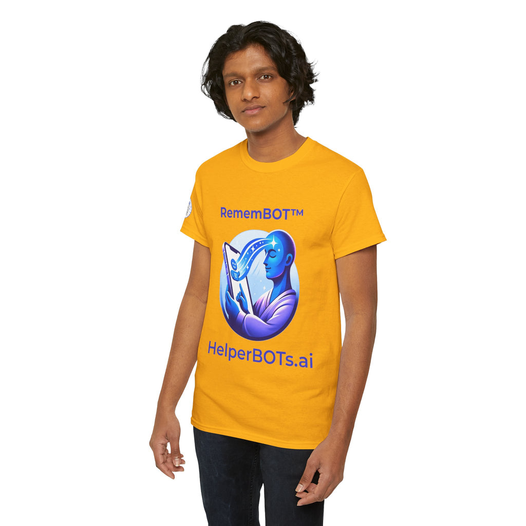 Unisex RememBOT™ Heavy Cotton Tee (Light Edition with Purple Print)