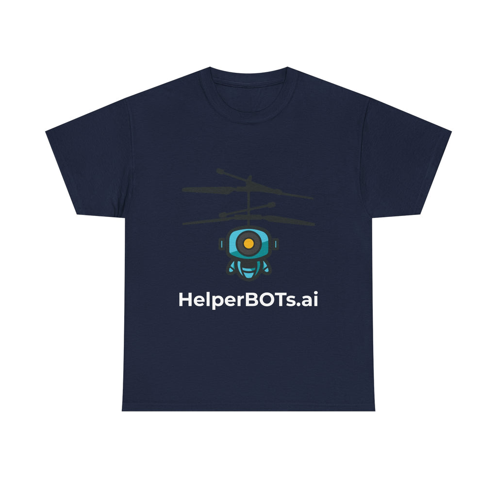 Unisex Security BOT Heavy Cotton Tee (Dark Edition white text)