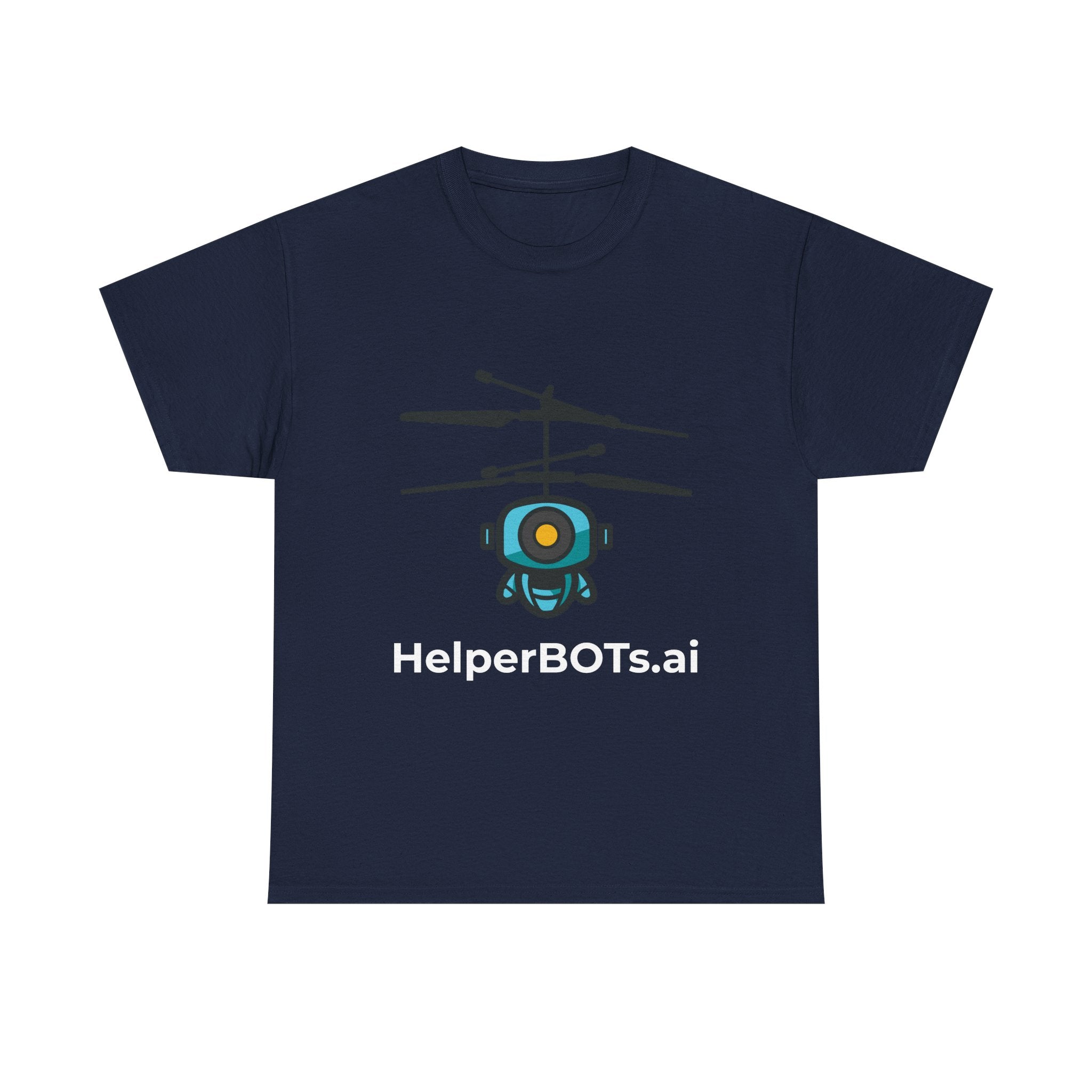 Unisex Security BOT Heavy Cotton Tee (Dark Edition white text)