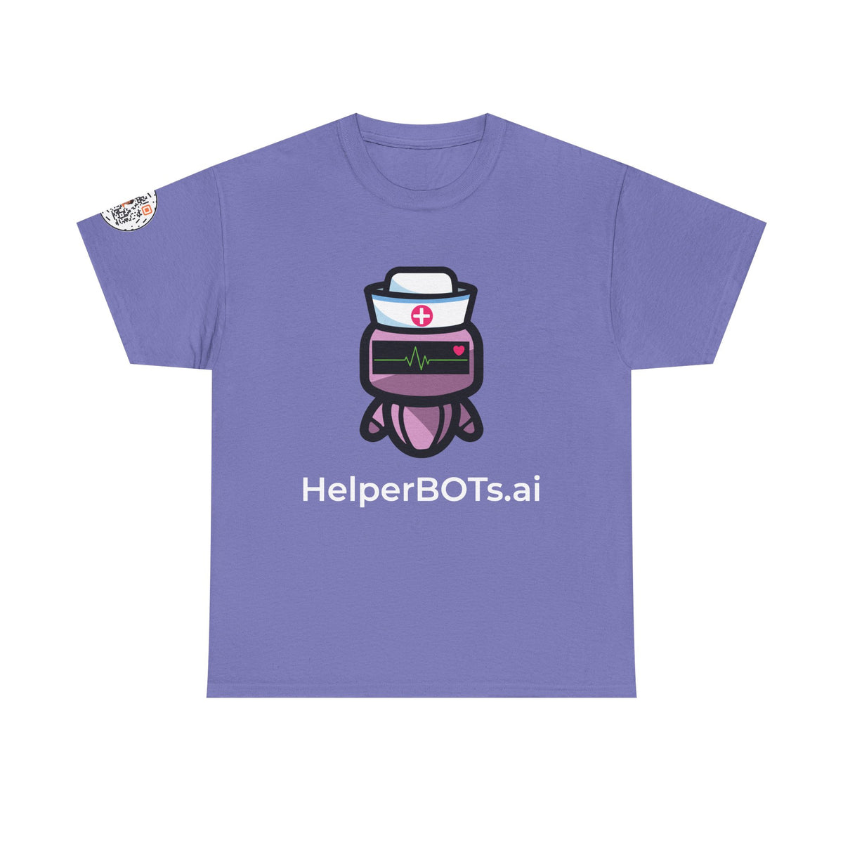 Unisex Healthcare BOT Heavy Cotton Tee (Dark Edition with White Print)