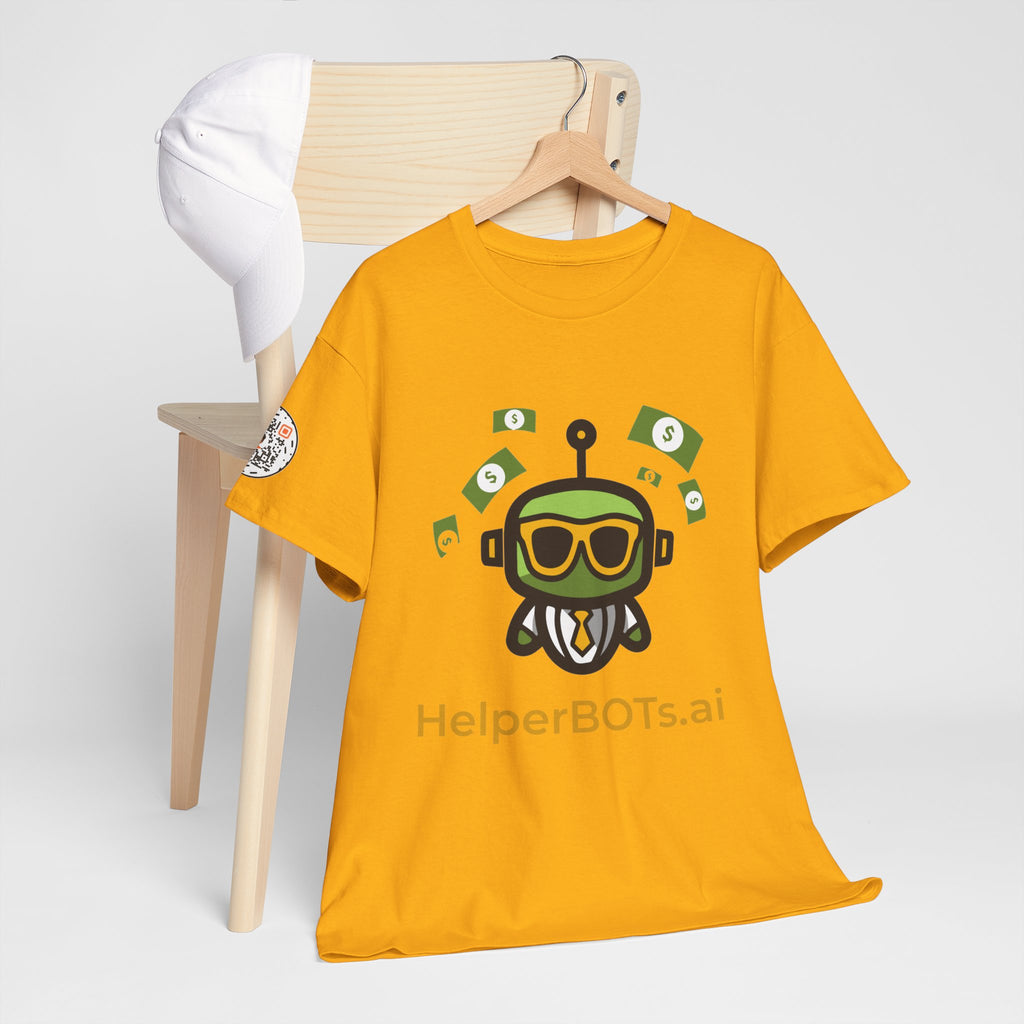 Unisex Financial BOT Heavy Cotton Tee (Dark Edition with Gold Print)