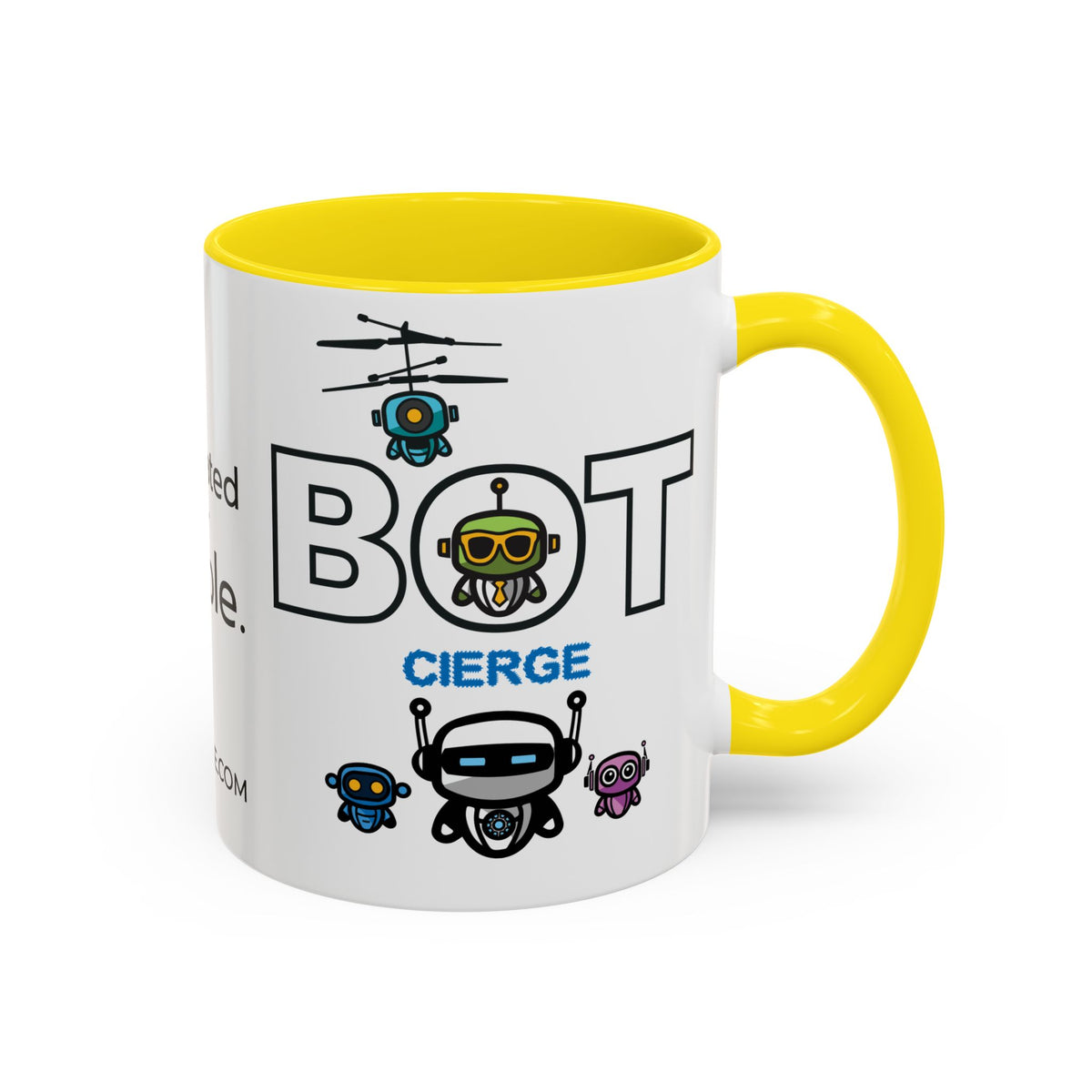Logo Accent Coffee Mug (11, 15oz) (Light Edition with Black Print)