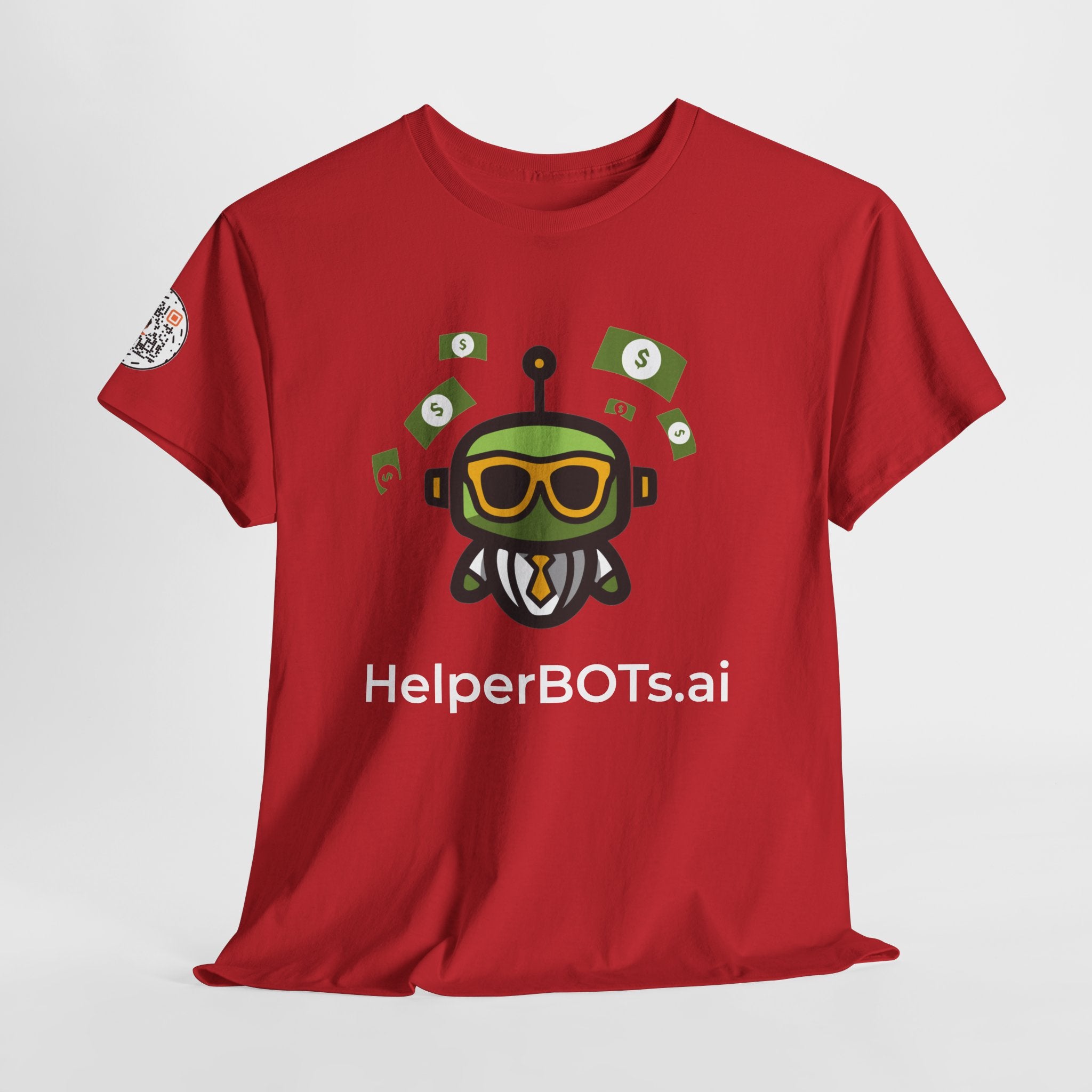 Unisex Financial BOT Heavy Cotton Tee (Dark Edition with White Print)