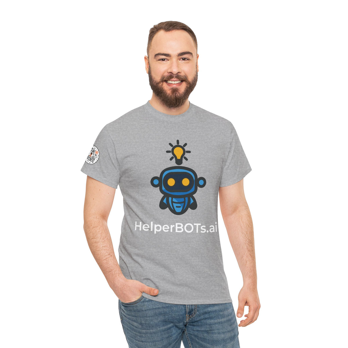 Unisex Personal Development BOT Heavy Cotton Tee (Dark Edition with White Print)