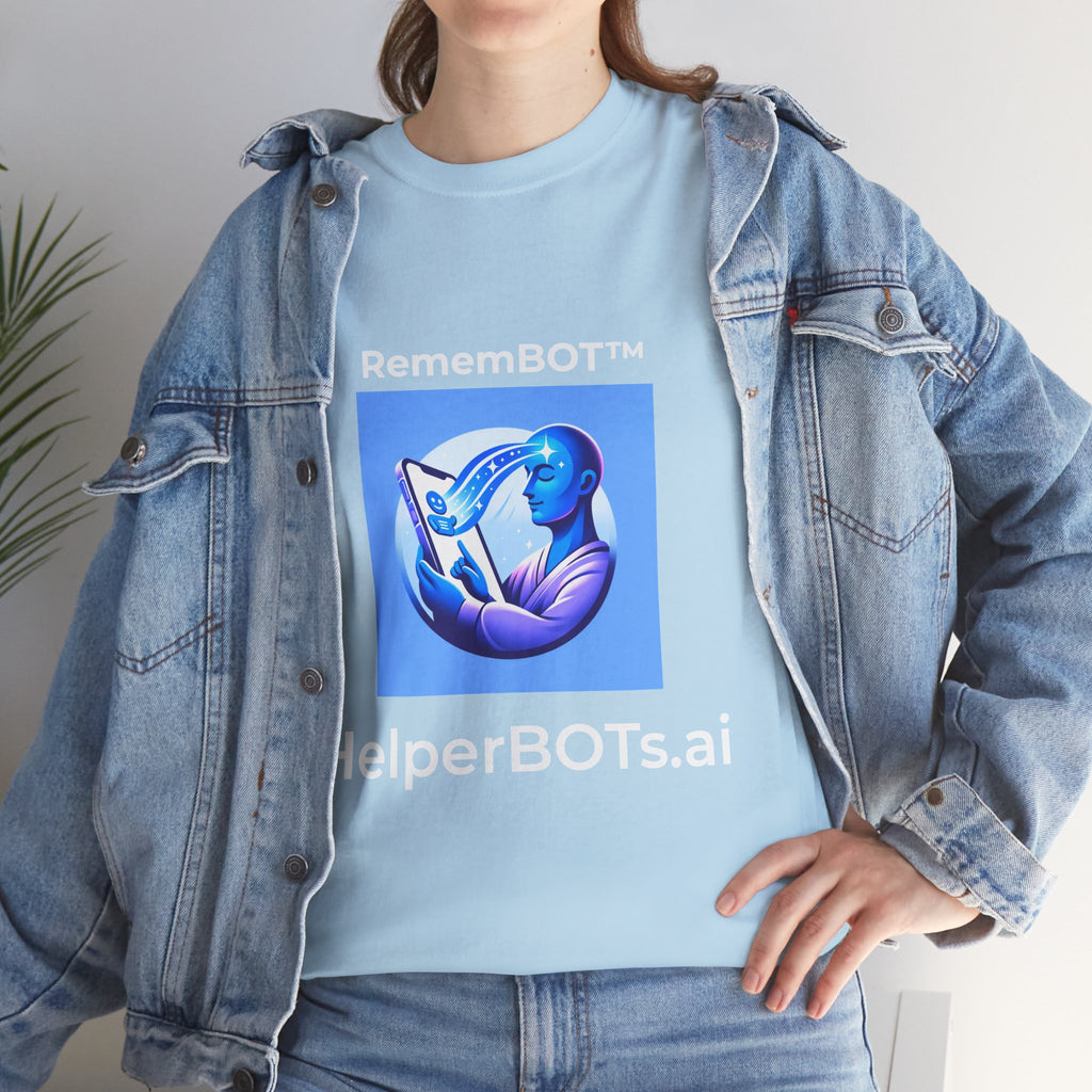 Unisex RememBOT™ Heavy Cotton Tee (Light Edition with White Lettering)