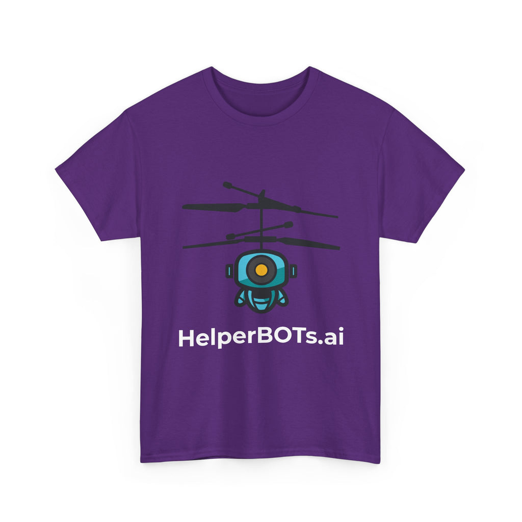 Unisex Security BOT Heavy Cotton Tee (Dark Edition white text)