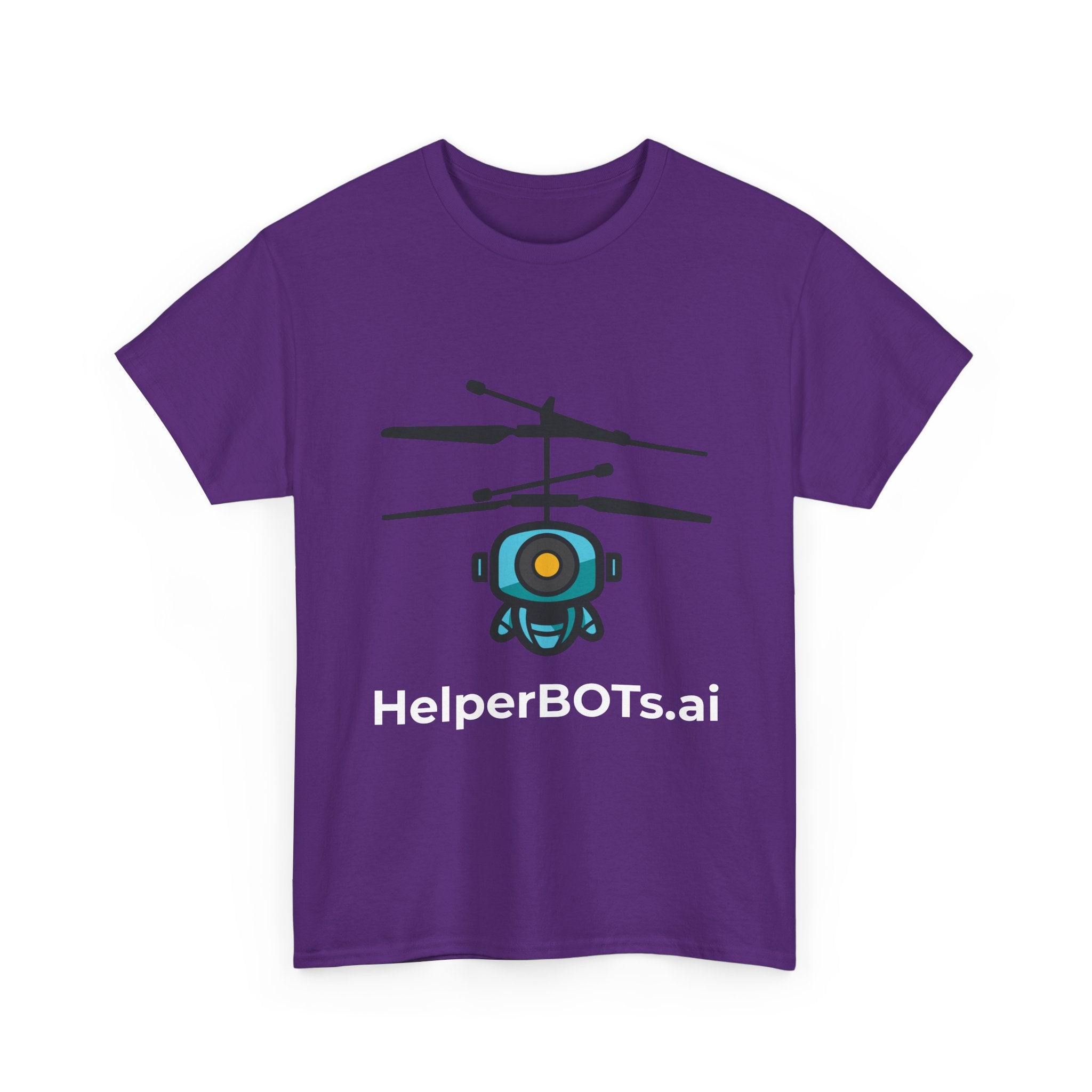 Unisex Security BOT Heavy Cotton Tee (Dark Edition white text)