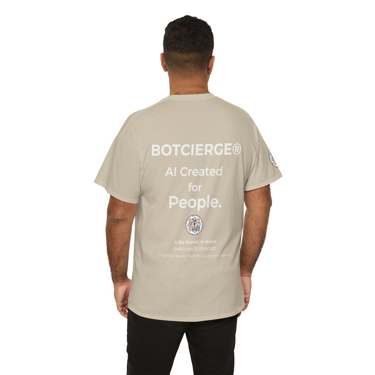 Unisex Financial BOT Heavy Cotton Tee (Dark Edition with White Print)