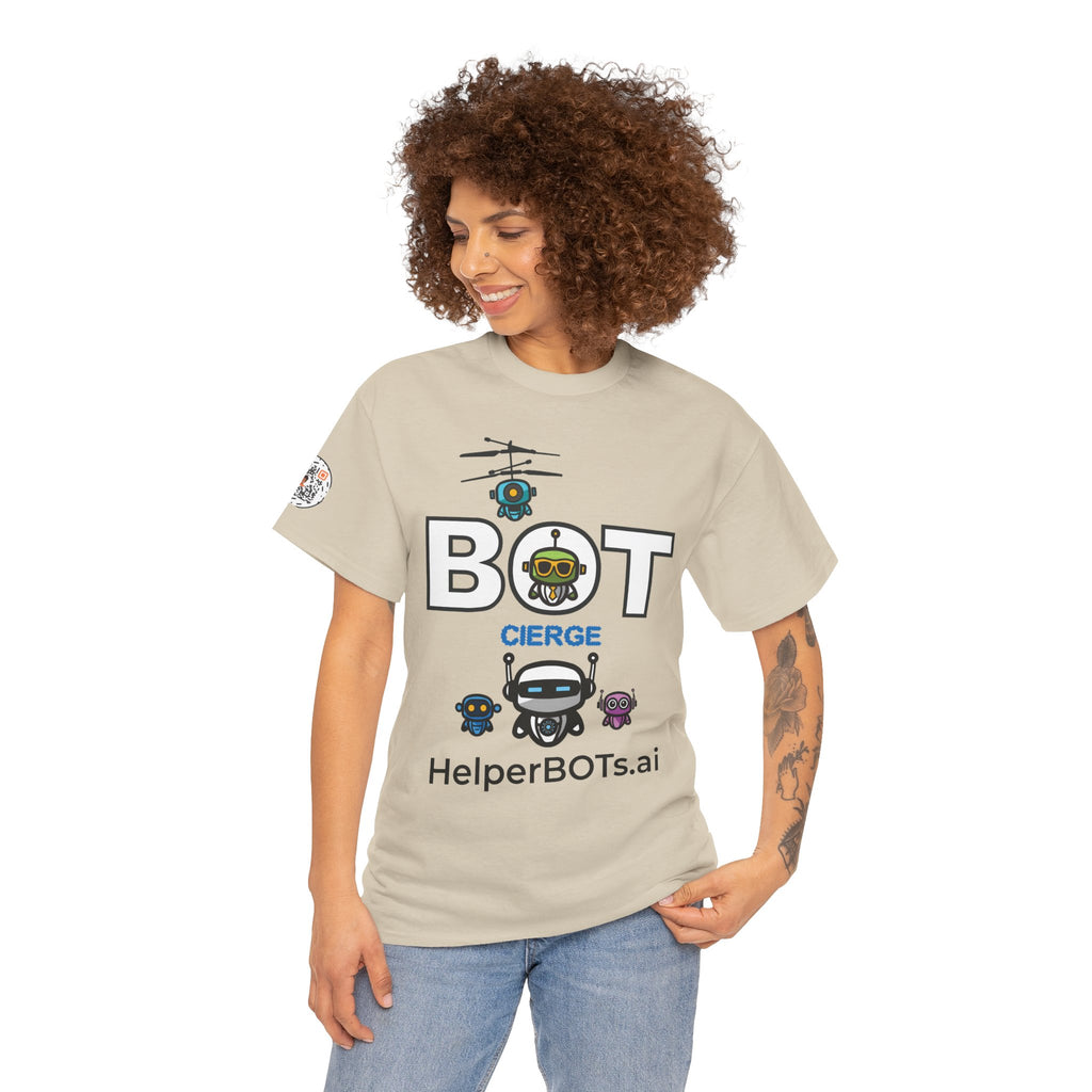 Unisex Logo Heavy Cotton Tee (Light Edition with Black Print)