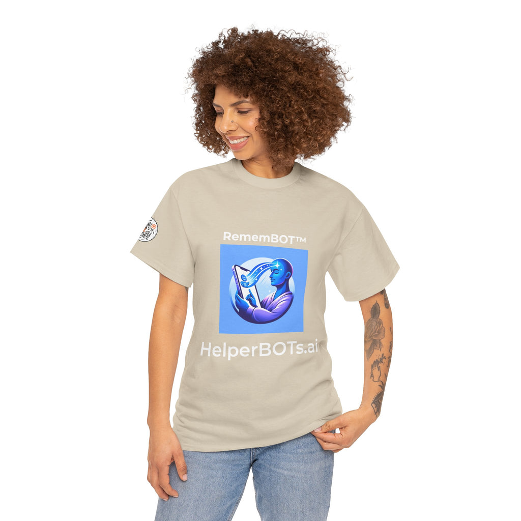 Unisex RememBOT™ Heavy Cotton Tee (Light Edition with White Lettering)
