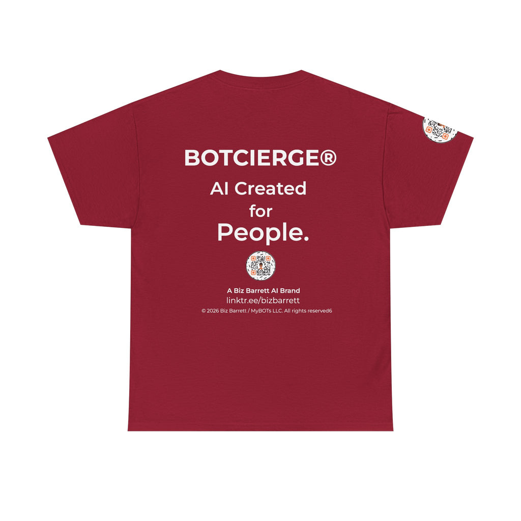 Unisex Healthcare BOT Heavy Cotton Tee (Dark Edition with White Print)