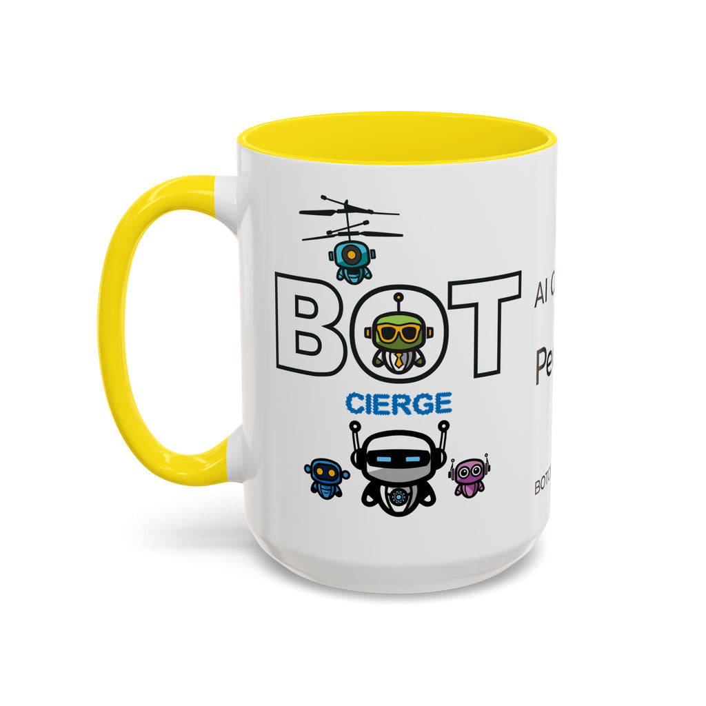 Logo Accent Coffee Mug (11, 15oz) (Light Edition with Black Print)