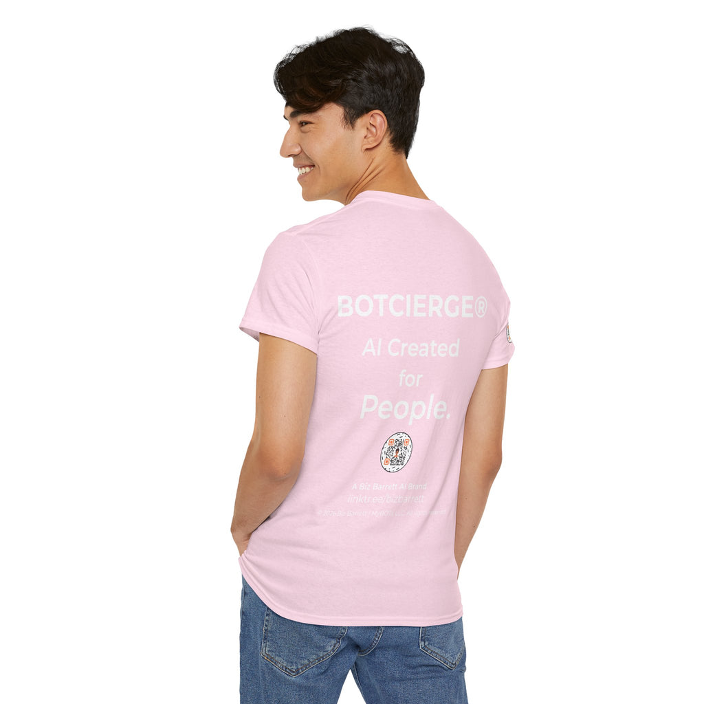 Unisex Personal Development BOT Heavy Cotton Tee (Dark Edition with White Print)