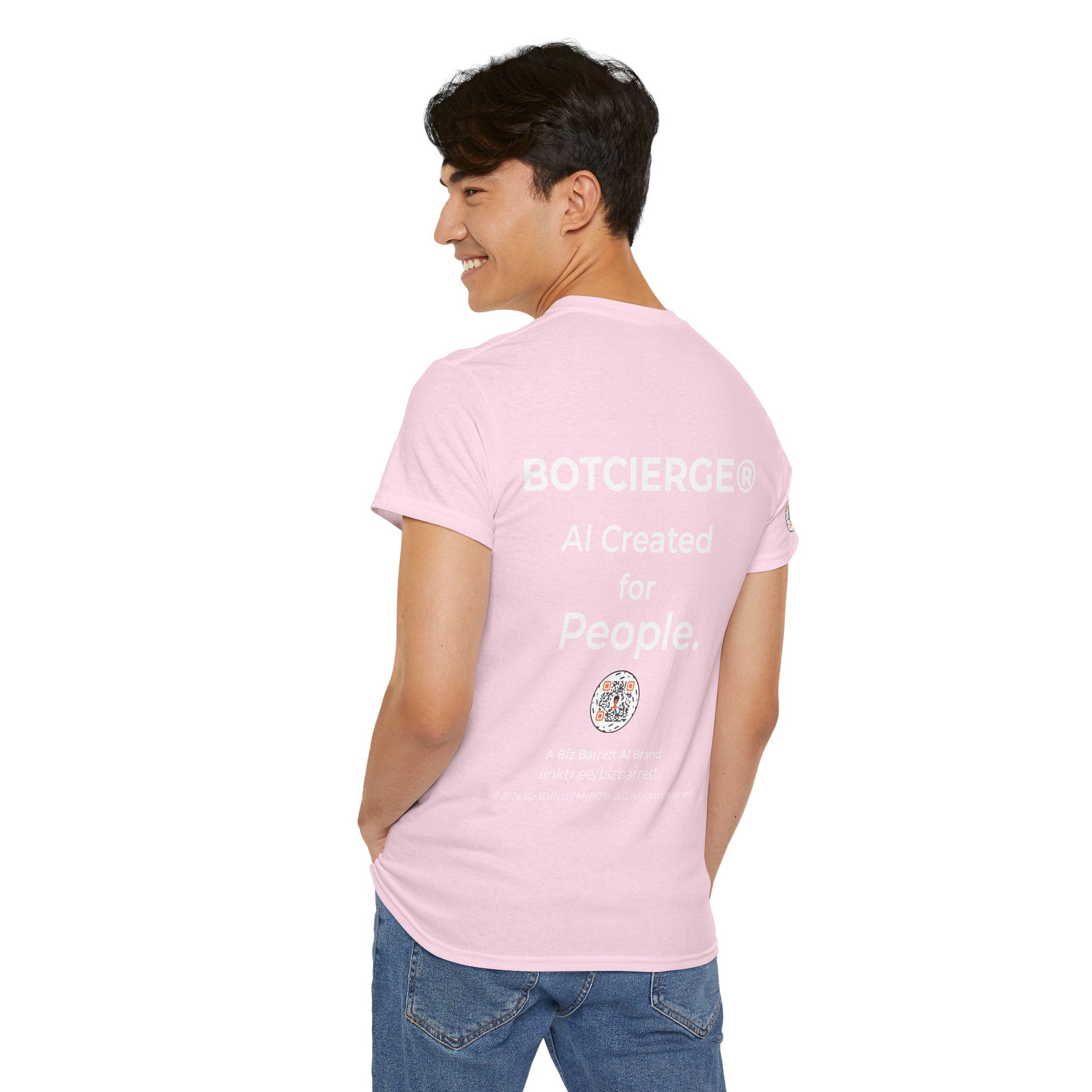 Unisex Personal Development BOT Heavy Cotton Tee (Dark Edition with White Print)