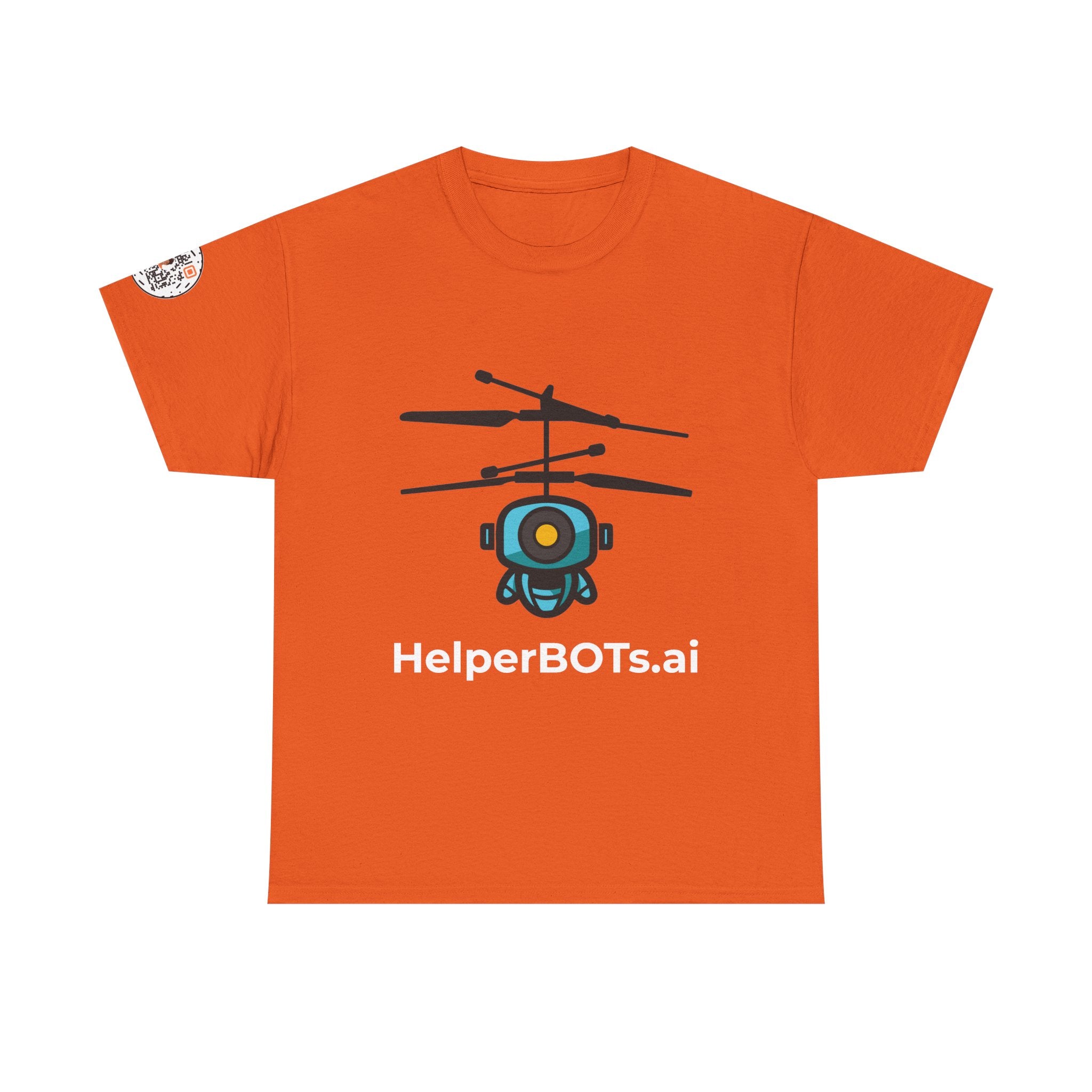 Unisex Security BOT Heavy Cotton Tee (Dark Edition with White Print)