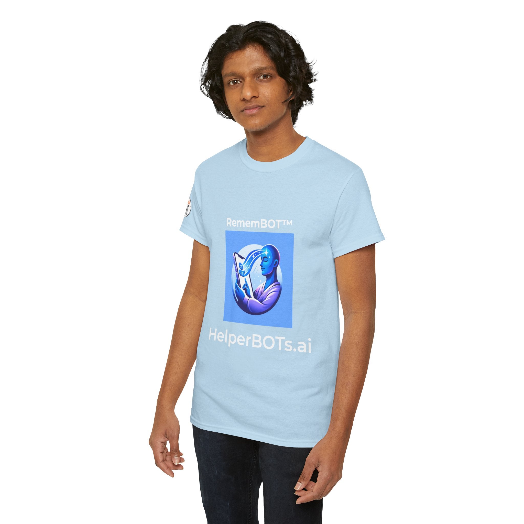 Unisex RememBOT™ Heavy Cotton Tee (Light Edition with White Lettering)