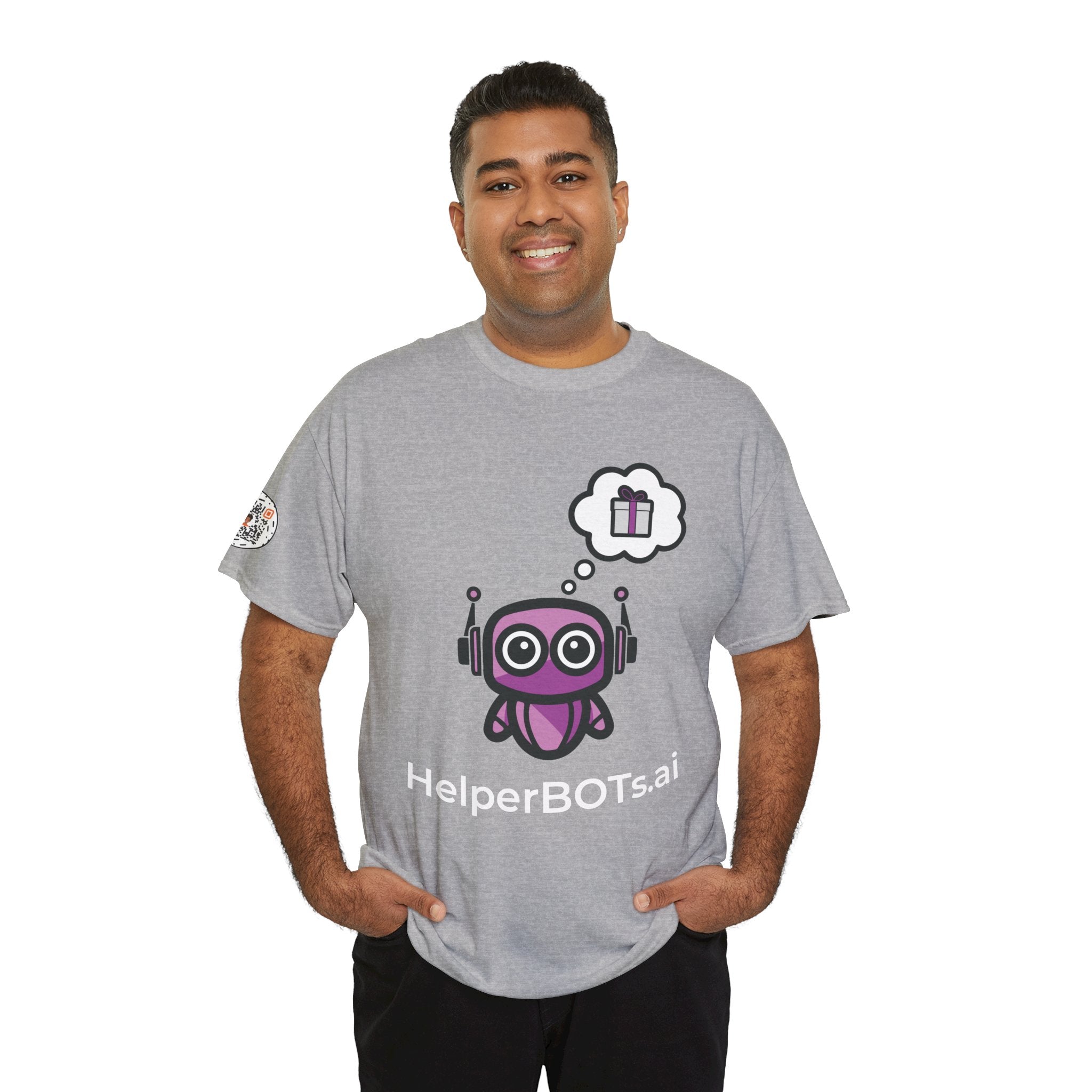 Unisex Love and Relationships BOT Heavy Cotton Tee (Dark Edition with White Print)