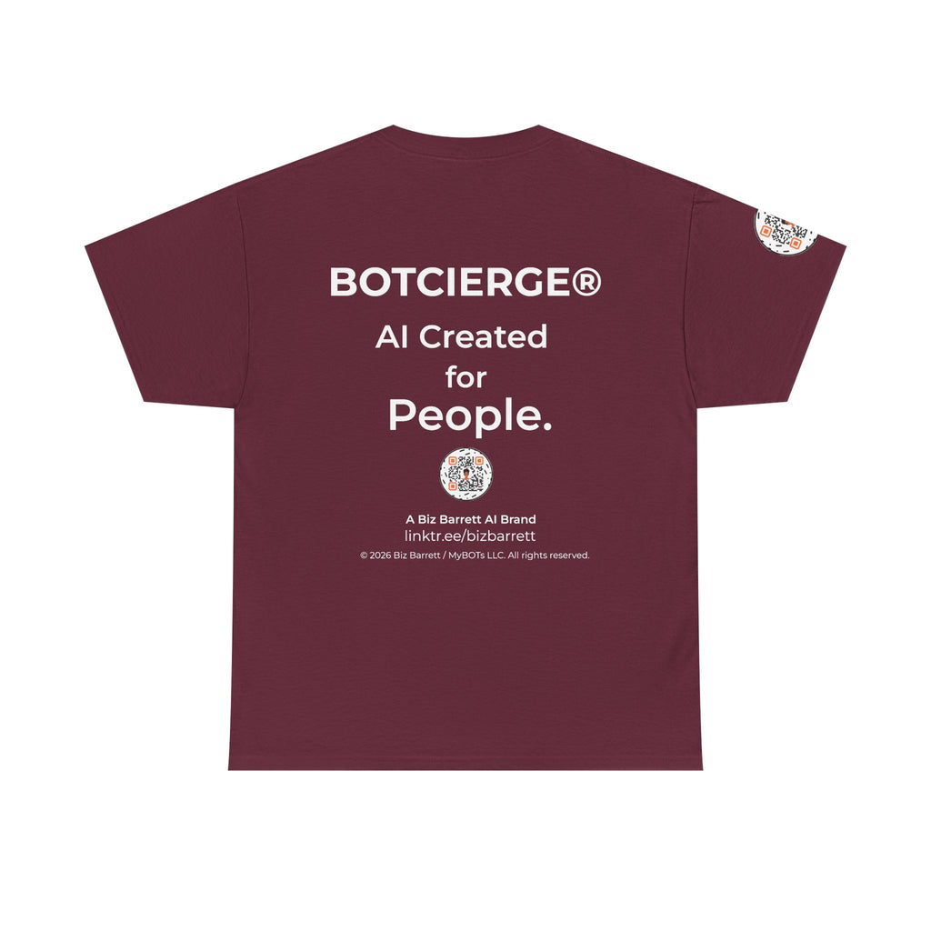 Unisex Personal Development BOT Heavy Cotton Tee (Dark Edition with White Print)