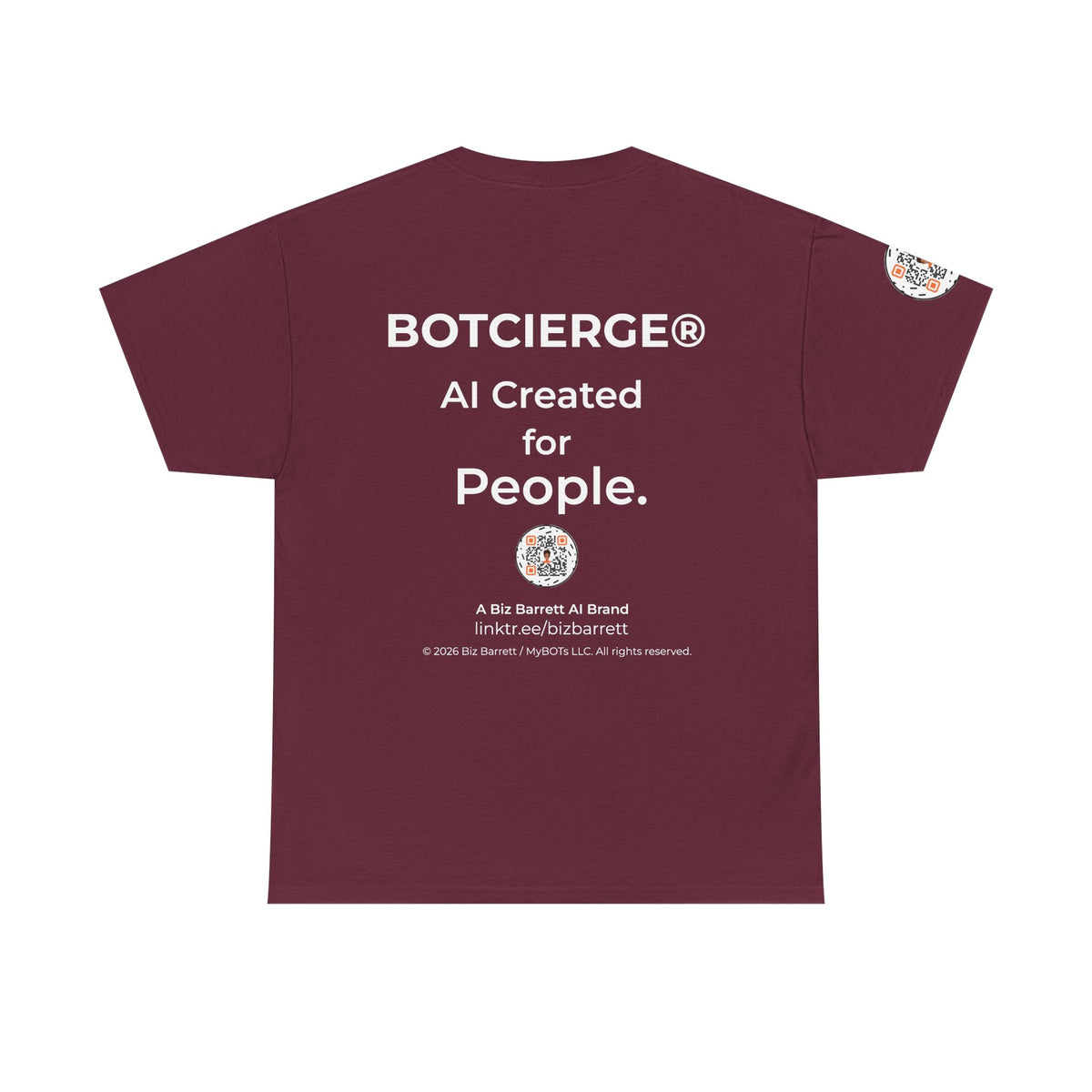 Unisex Personal Development BOT Heavy Cotton Tee (Dark Edition with White Print)