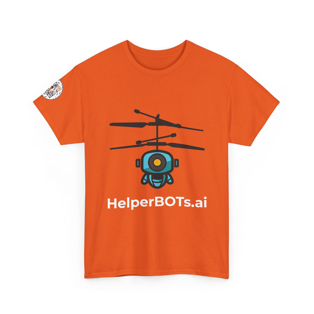 Unisex Security BOT Heavy Cotton Tee (Dark Edition with White Print)