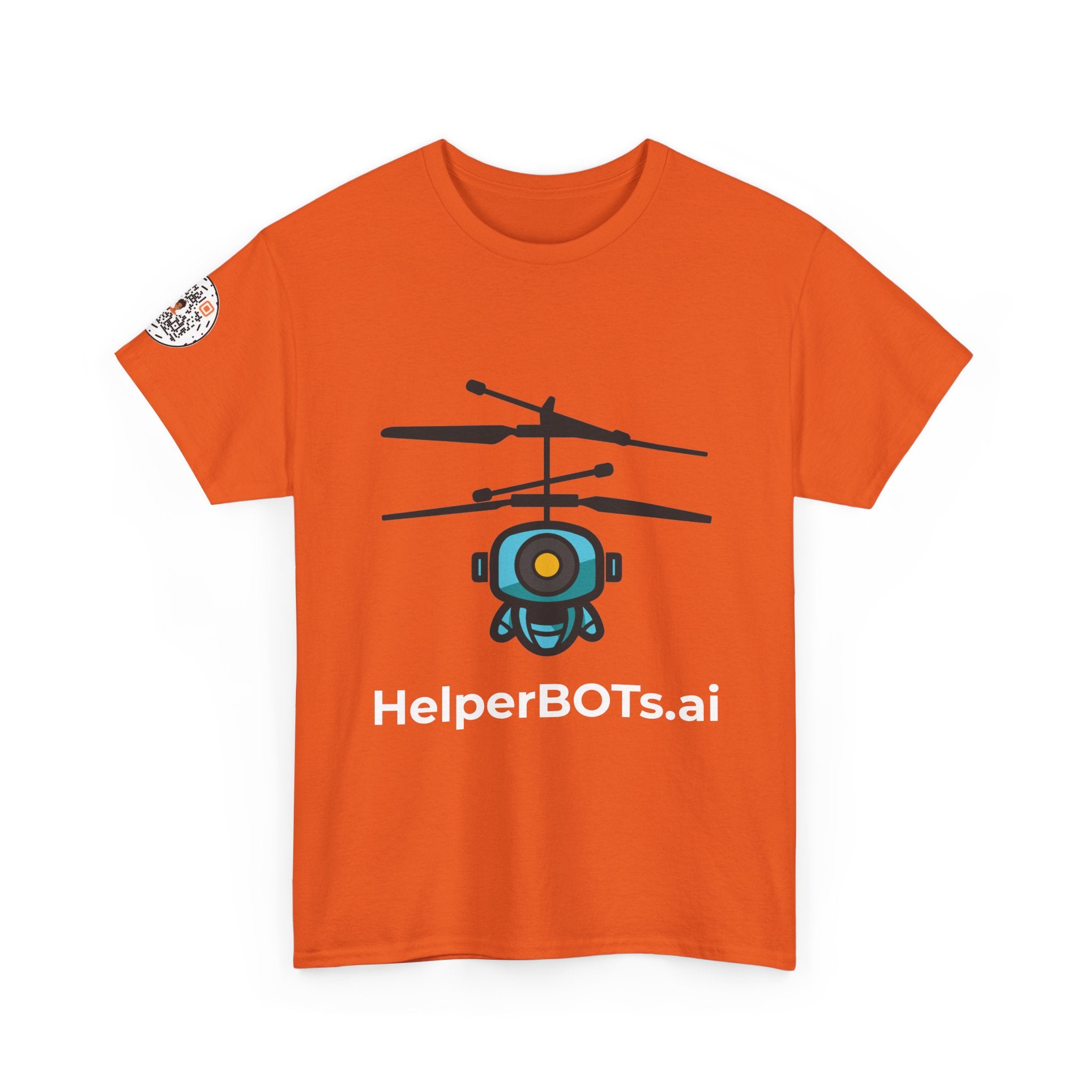 Unisex Security BOT Heavy Cotton Tee (Dark Edition with White Print)