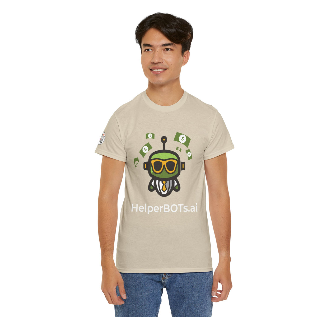 Unisex Financial BOT Heavy Cotton Tee (Dark Edition with White Print)